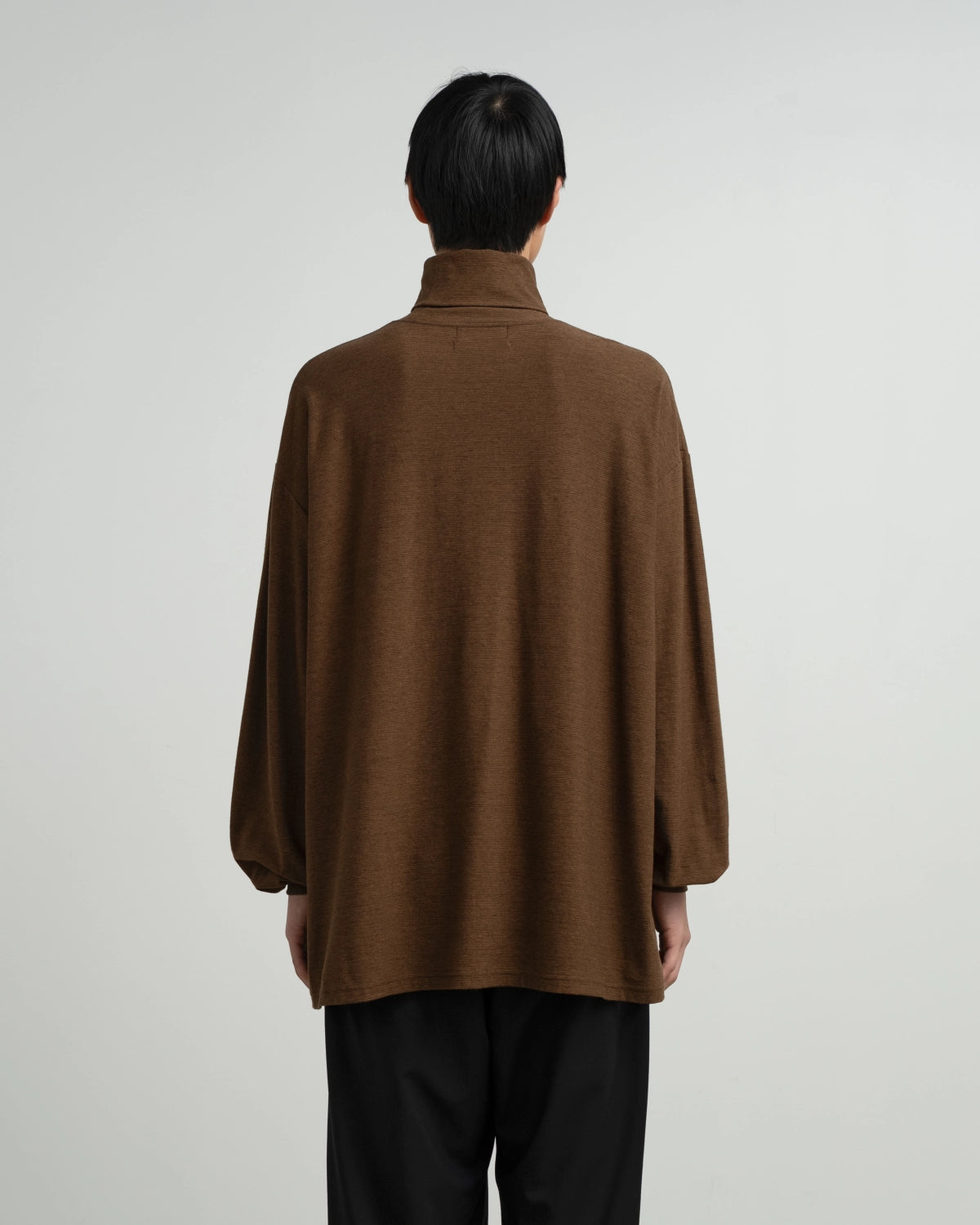 Graphpaper / Cotton Wool Ripple High Neck L/S Tee (GM263-70305)