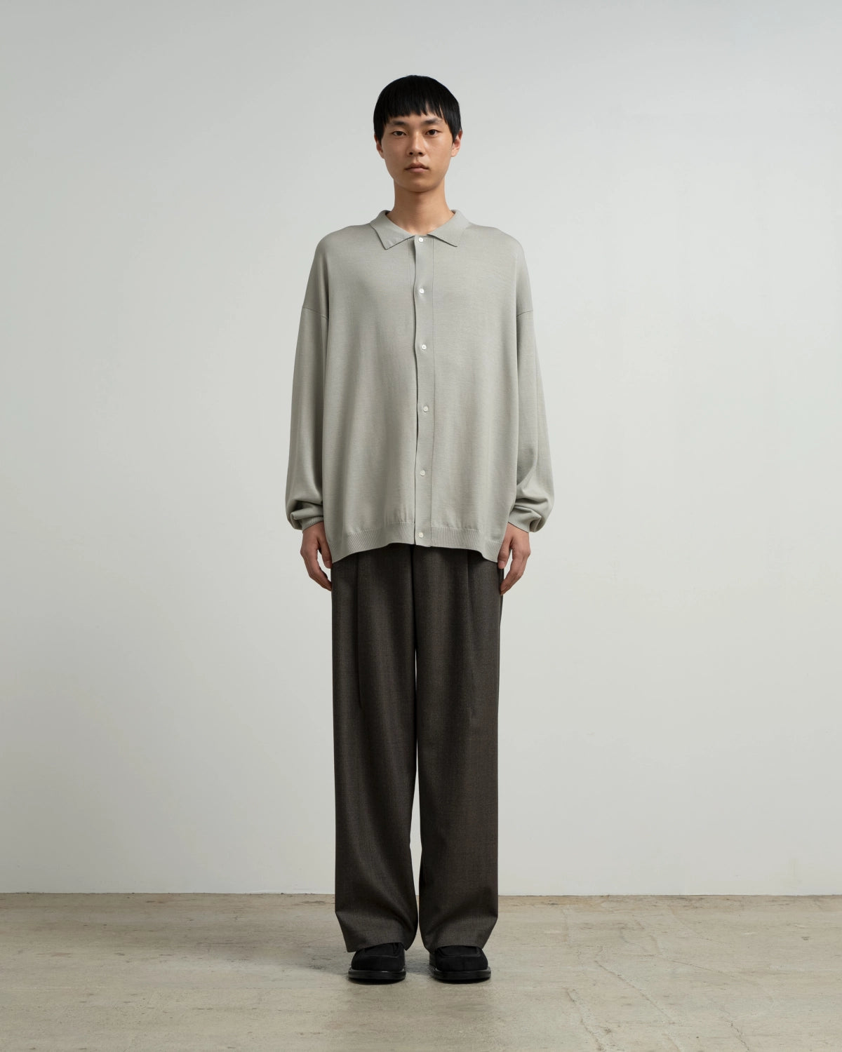 Graphpaper / High Gauge Oversized L/S Knit Shirts (GU263-80559C)