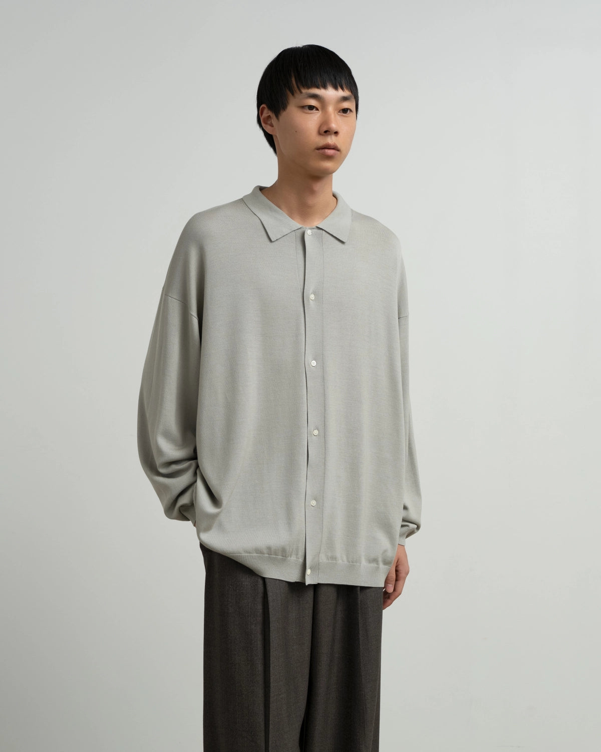 Graphpaper / High Gauge Oversized L/S Knit Shirts (GU263-80559C)