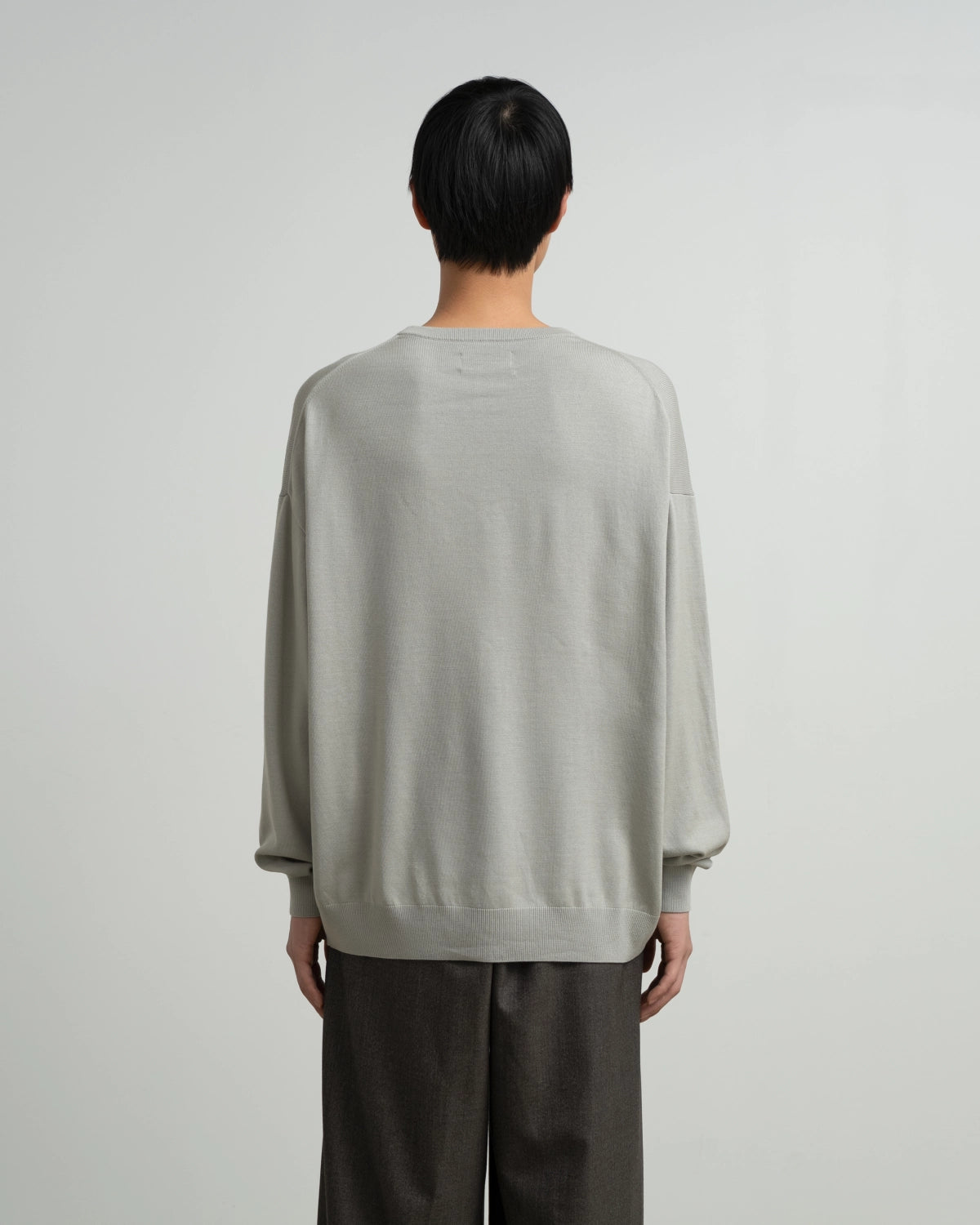 Graphpaper / High Gauge L/S Oversized Crew Neck Knit (GU263-80556C)