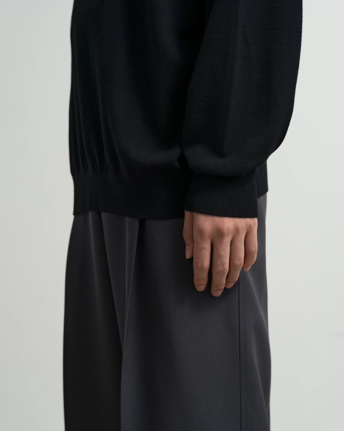 Graphpaper / High Gauge L/S Oversized High Neck Knit (GU263-80557B)
