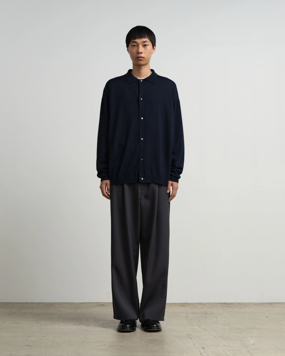Graphpaper / High Gauge Oversized L/S Knit Shirts (GU263-80559B)
