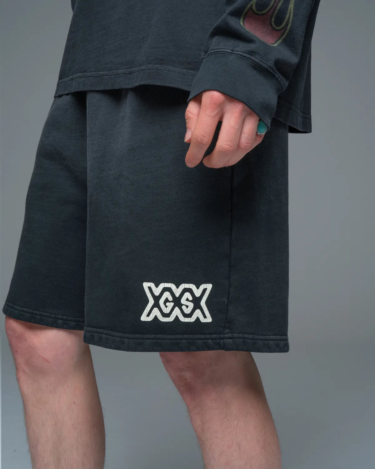 GOD SELECTION XXX / GSX EQUIPMENT GSX Logo Sweatshorts (GSX-S26-CS-02)