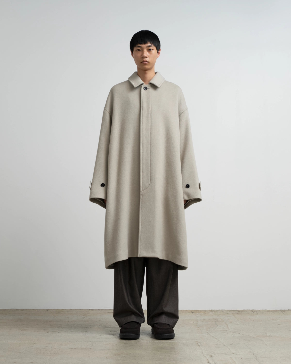Graphpaper / Light Melton Oversized Coat (GU263-10420C)