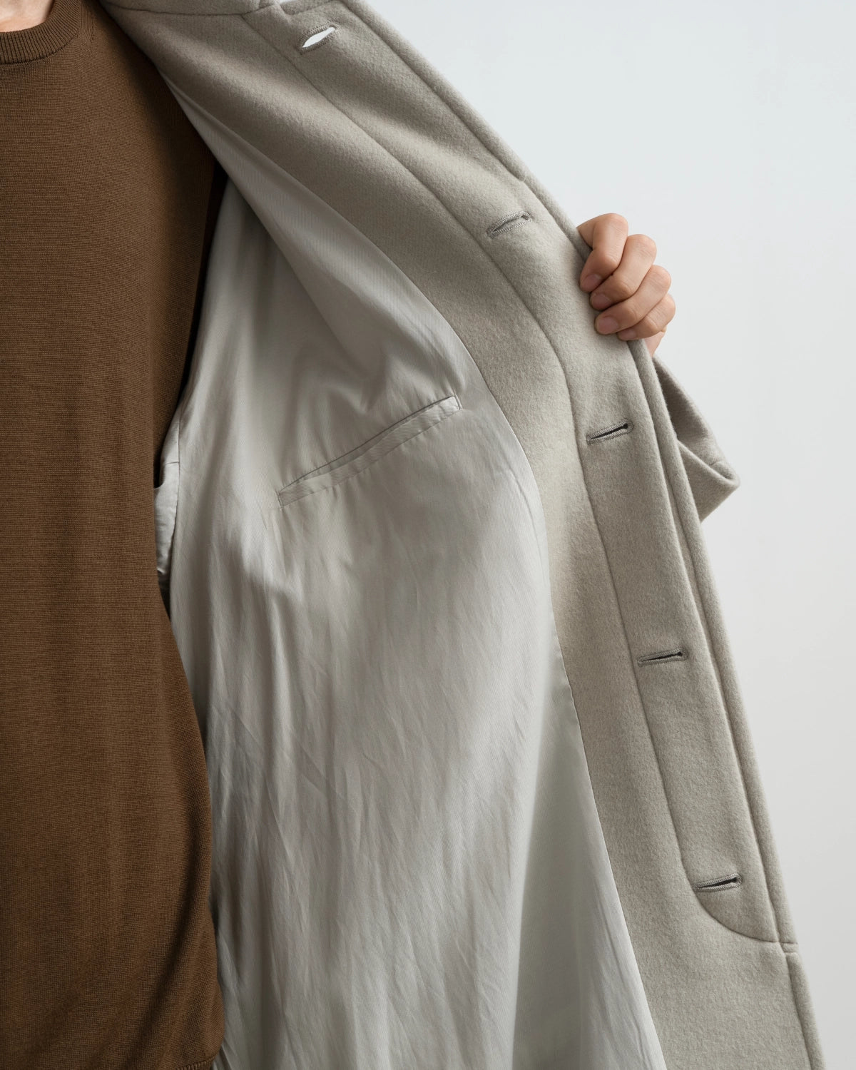 Graphpaper / Light Melton Oversized Coat (GU263-10420C)