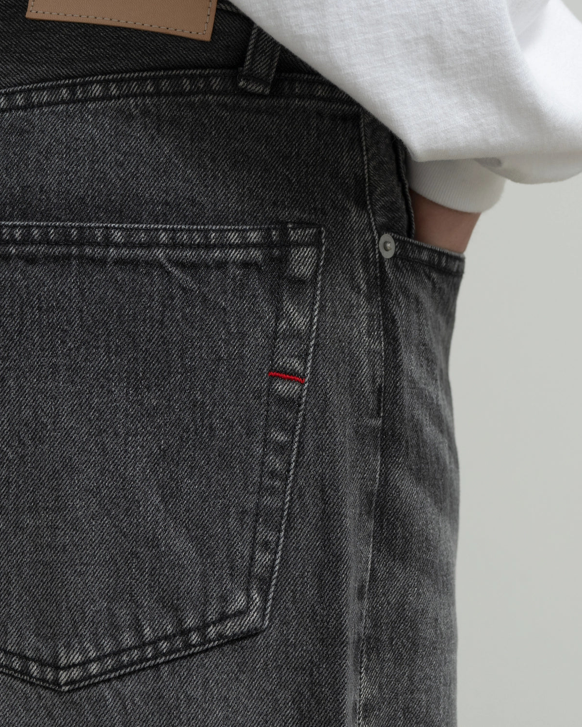 Graphpaper / Selvage Denim Five Pocket Wide Straight Pants (GU263-40059LB)