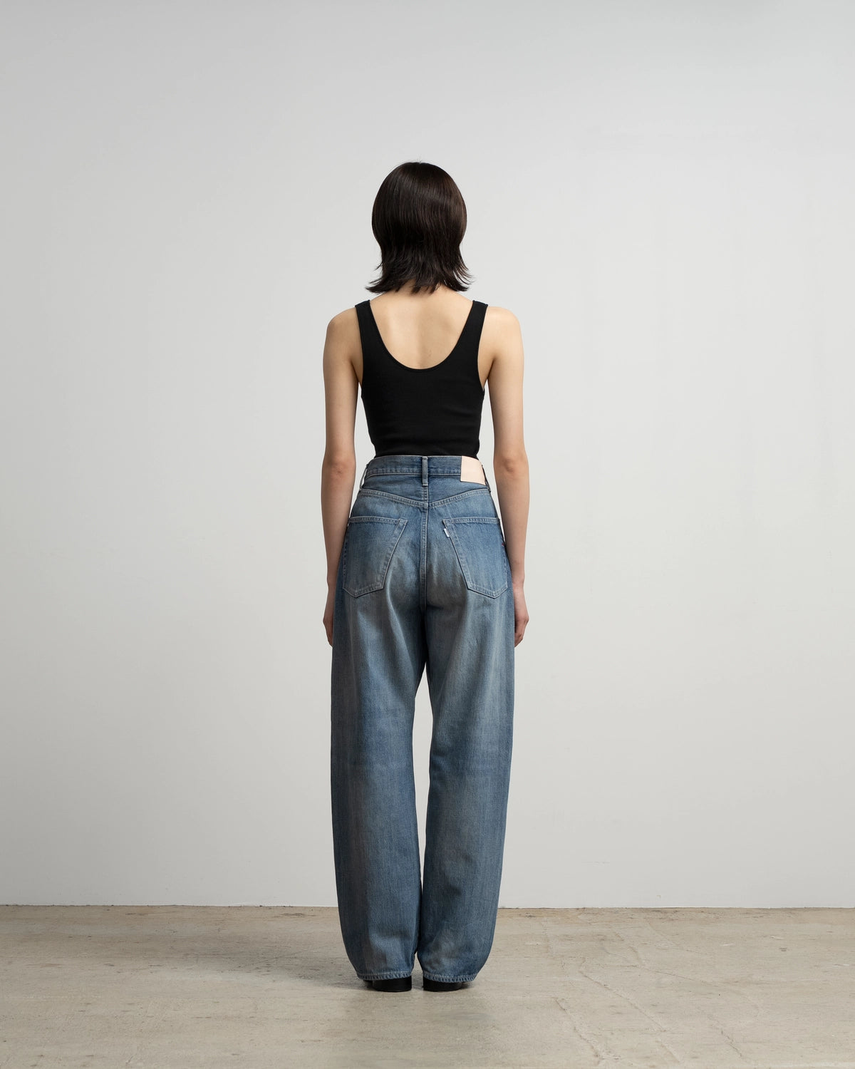 Graphpaper / Selvage Denim Five Pocket Wide Straight Pants (GU263-40059LB)