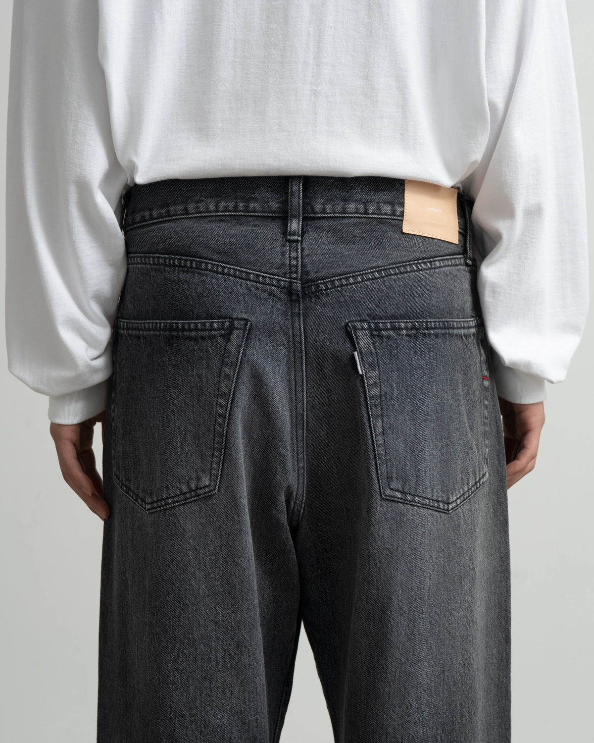 Graphpaper / Selvage Denim Five Pocket Wide Straight Pants (GU263-40059LB)