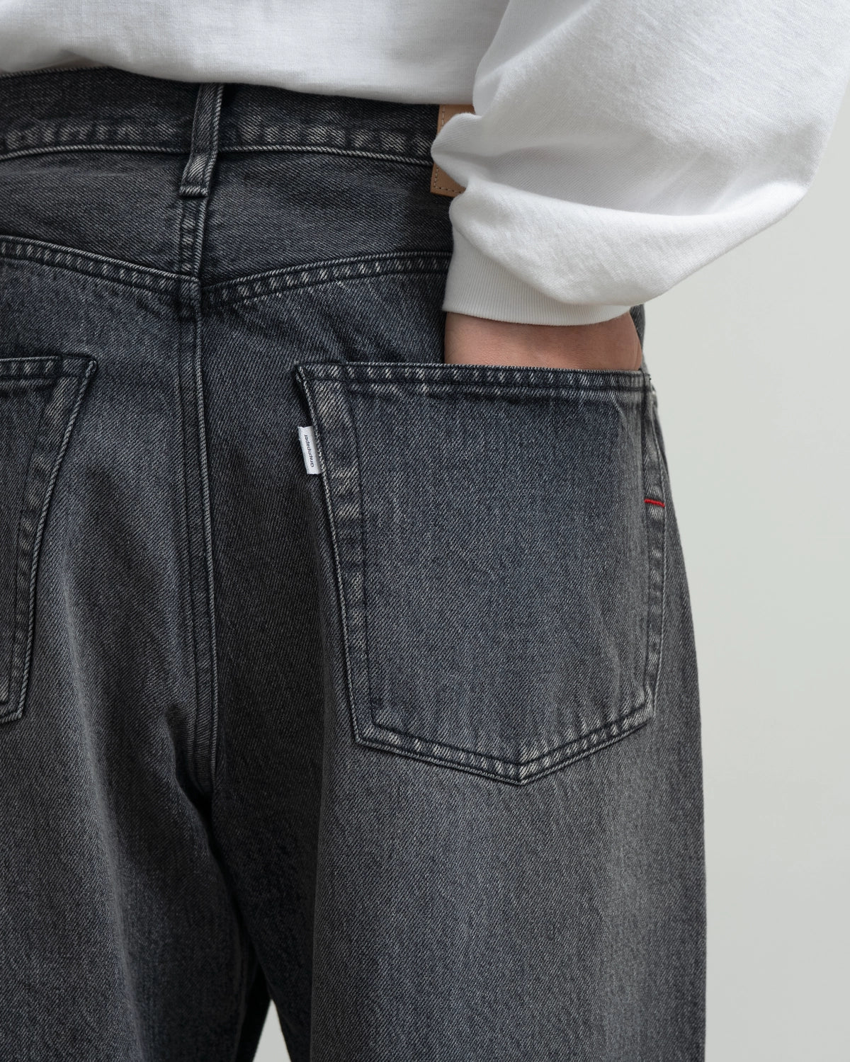 Graphpaper / Selvage Denim Five Pocket Wide Straight Pants (GU263-40059LB)