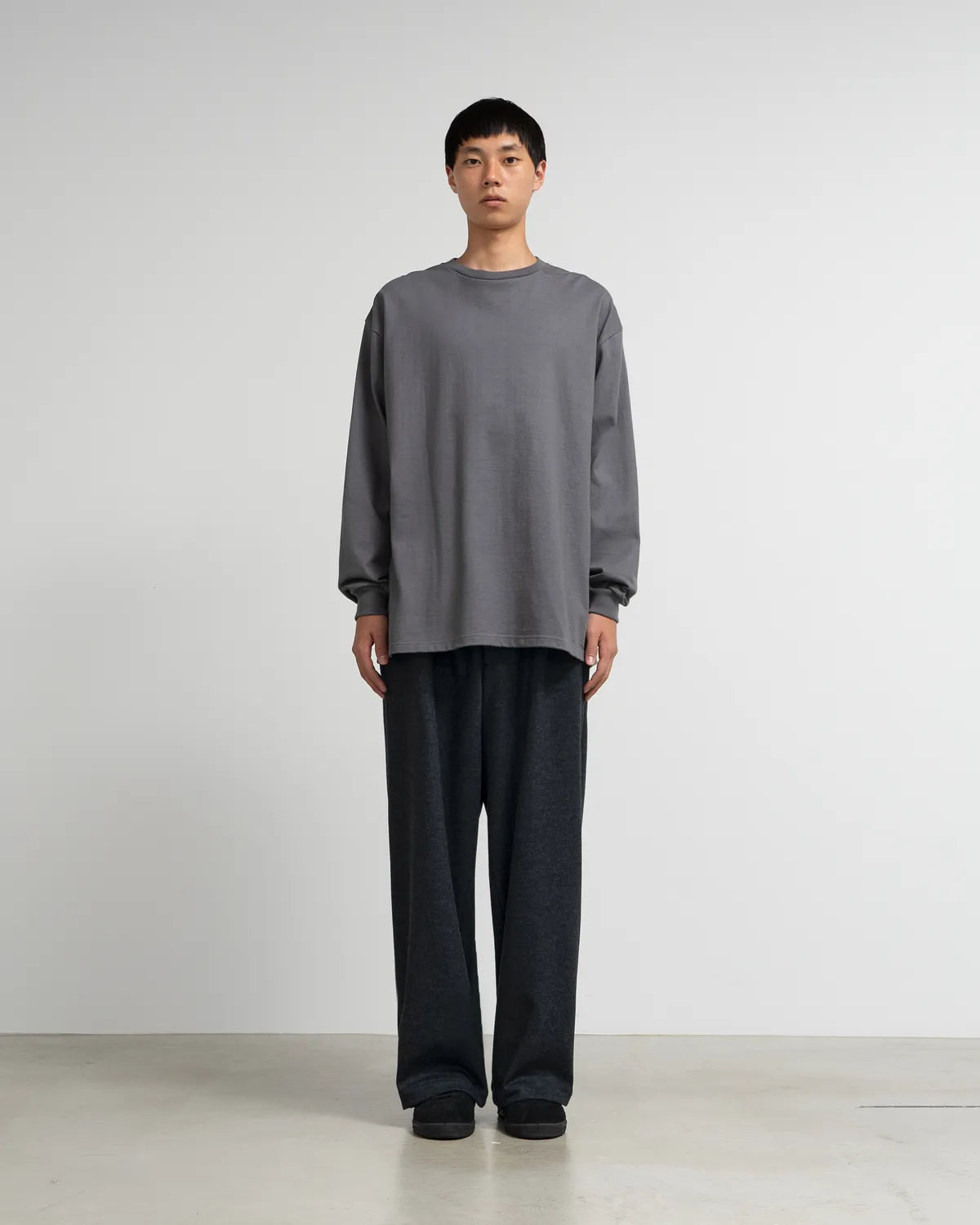 Graphpaper / Wool Smooth Flannel Easy Wide Pants (GU263-40523B)