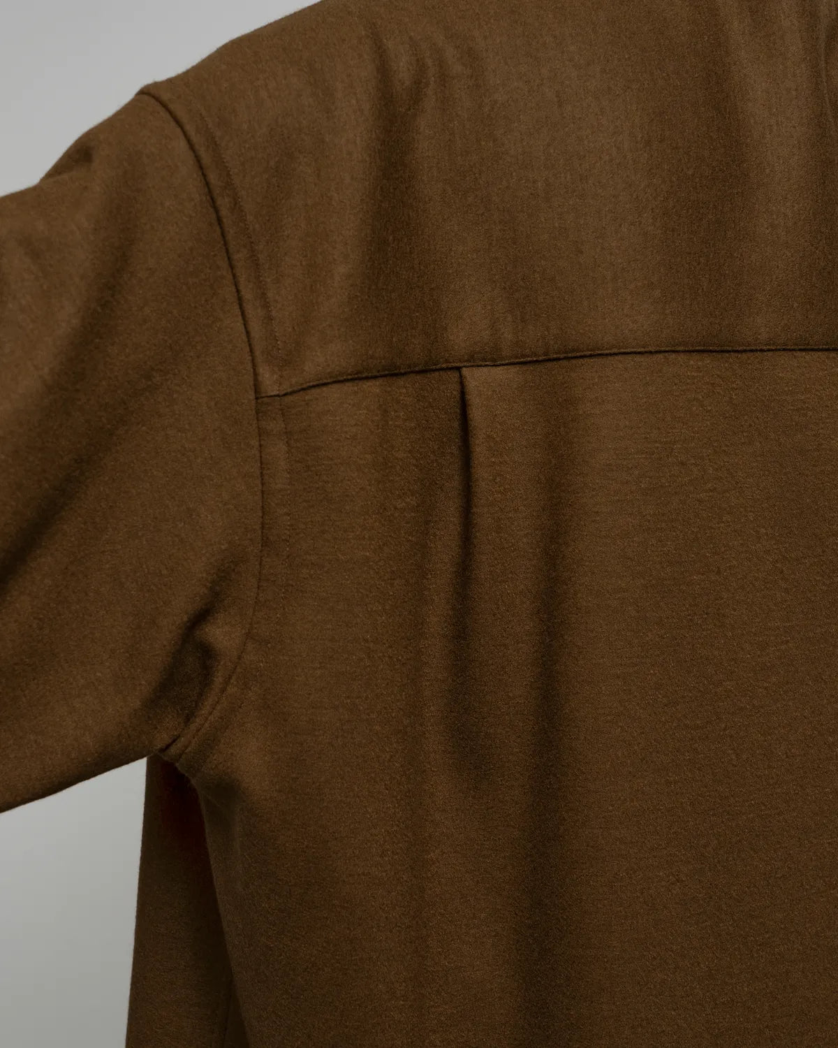 Graphpaper / Wool Smooth Flannel Oversized Band Collar Shirt (GU263-50522B)