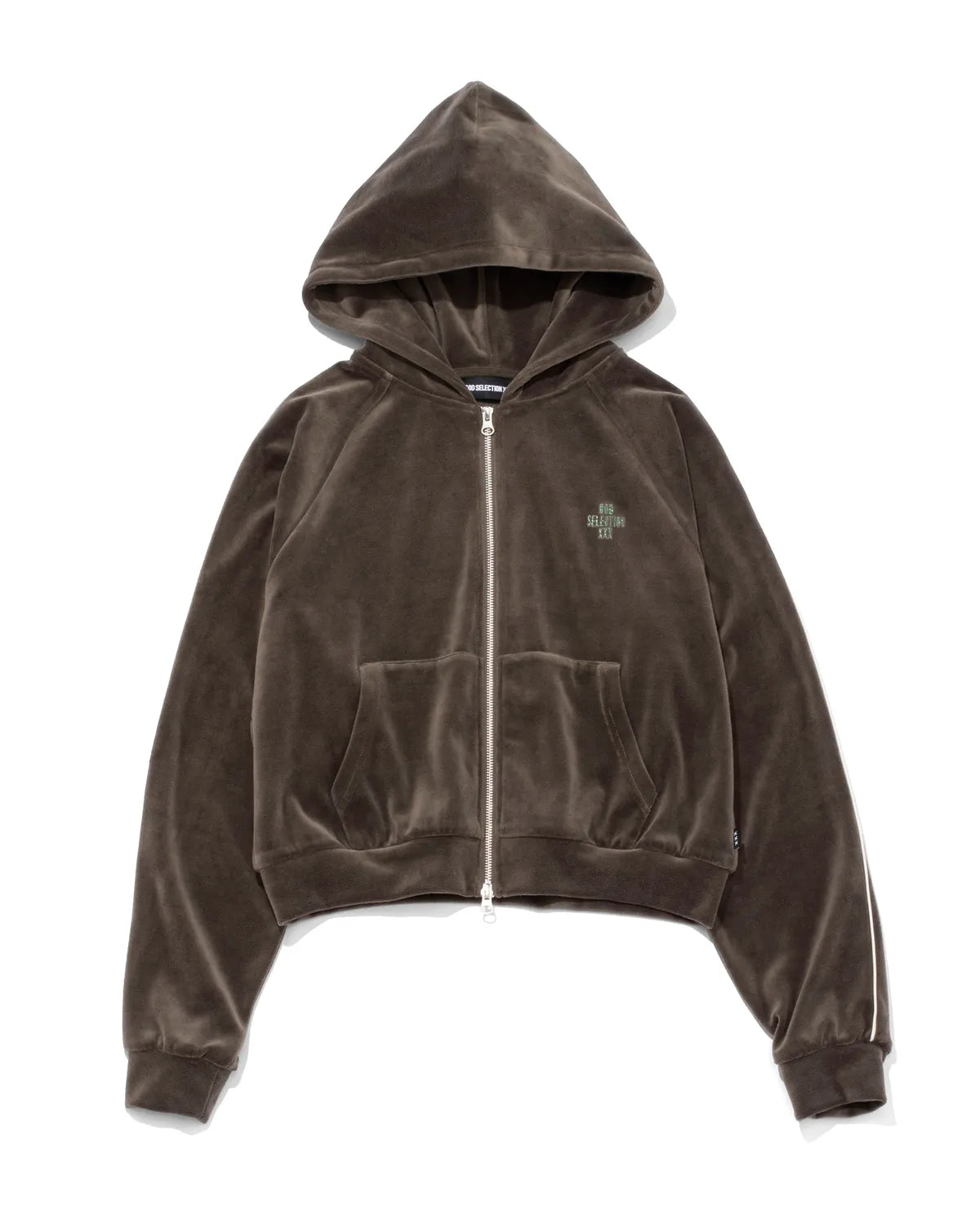 GOD SELECTION XXX / VELOUR ZIP HOODIE (GXL-A26-CS-01)