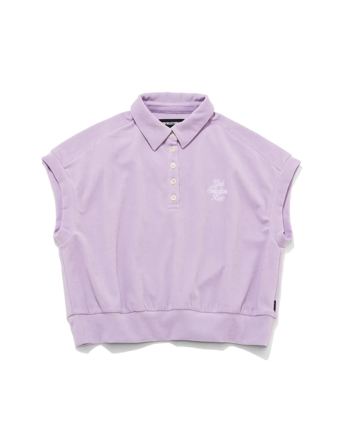 GOD SELECTION XXX / Script Logo Pile Polo Shirt -WOMENS- (GXL-S26-CS-08)