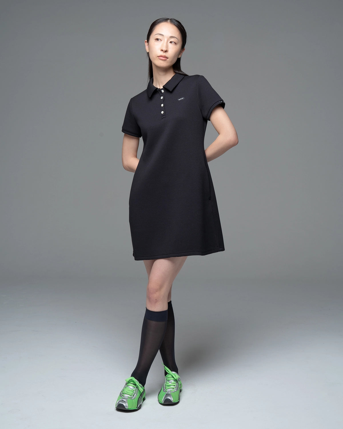 GOD SELECTION XXX / Mini Box Logo Polo One-Piece -WOMENS- (GXL-S26-OP-01)