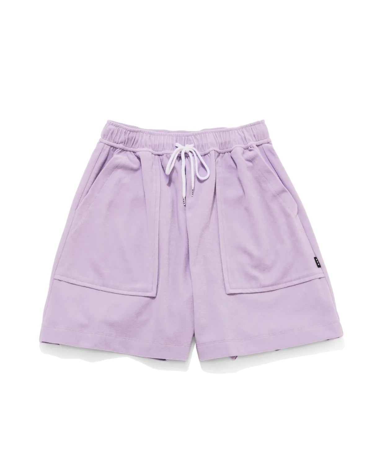 GOD SELECTION XXX / Back Script Logo Pile Shortpants -WOMENS- (GXL-S26-PT-04)