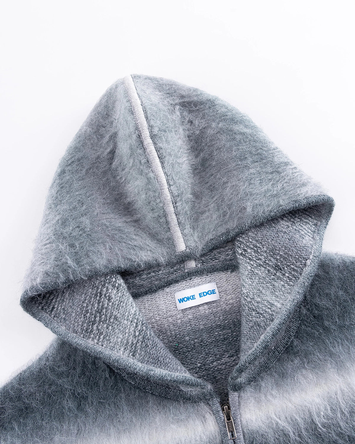 WOKE EDGE / Gradation Mohair Zip Knit (2521-15913-0080002)