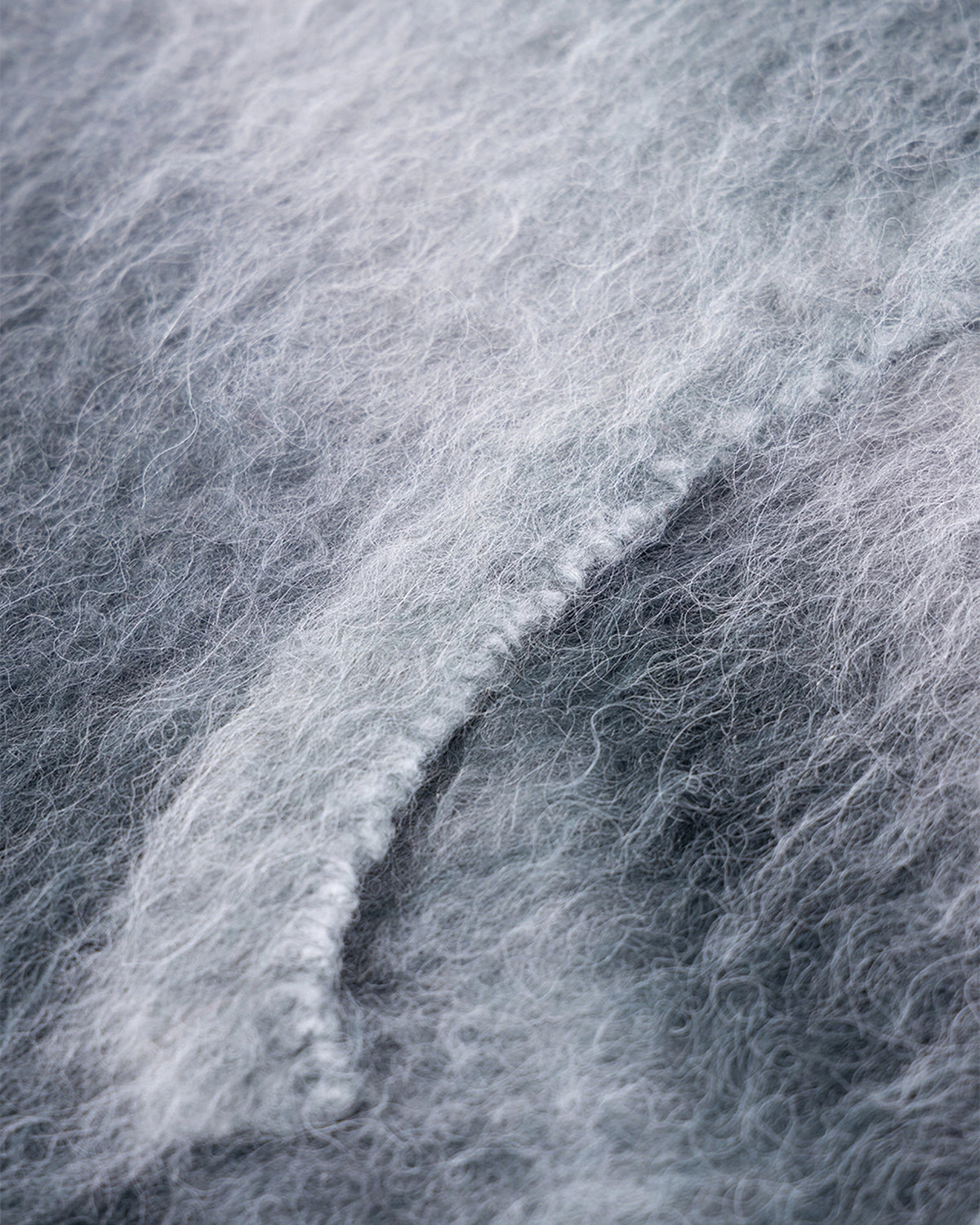 WOKE EDGE / Gradation Mohair Zip Knit (2521-15913-0080002)