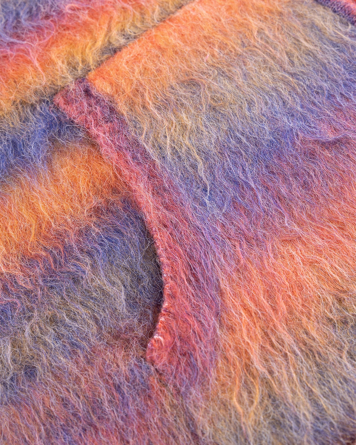 WOKE EDGE / Gradation Mohair Zip Knit (2521-15913-0080002)