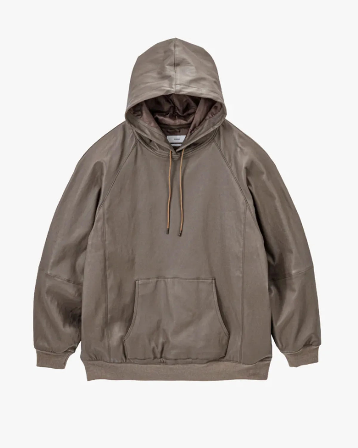 Graphpaper の Bonded Leather Hooded Pullover (GM261-30409)
