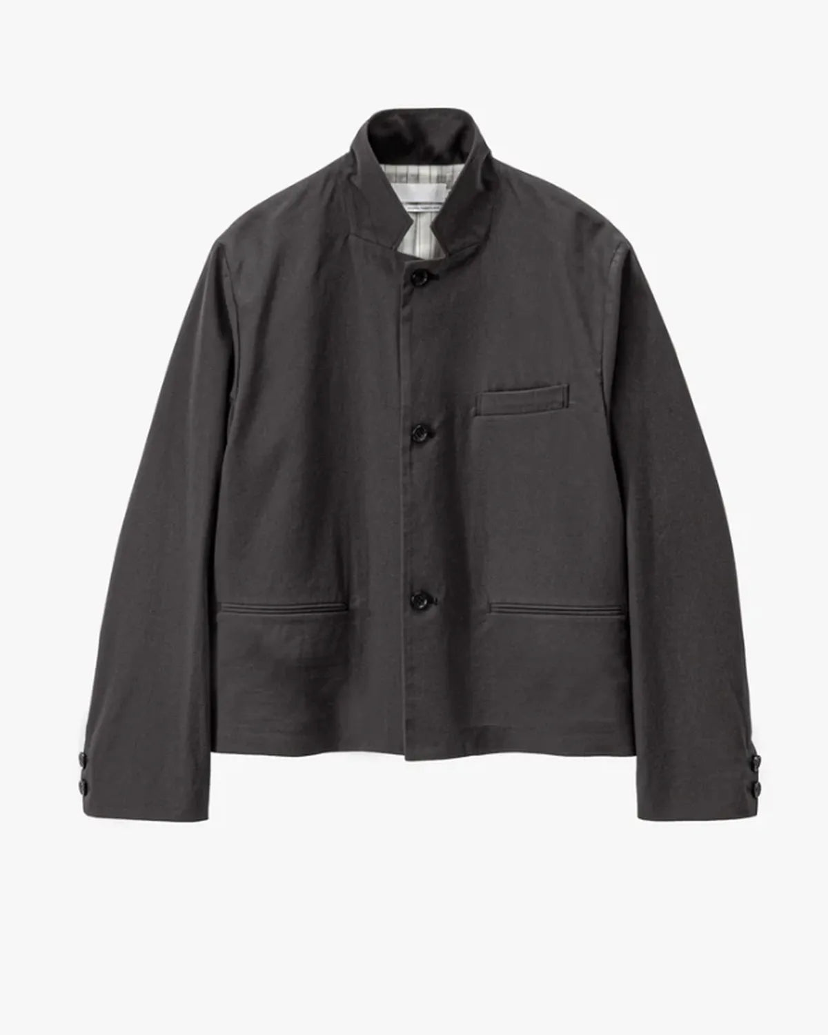 Graphpaper の Brushed Cotton Gabardine Stand Collar Jacket (GL261-20396)