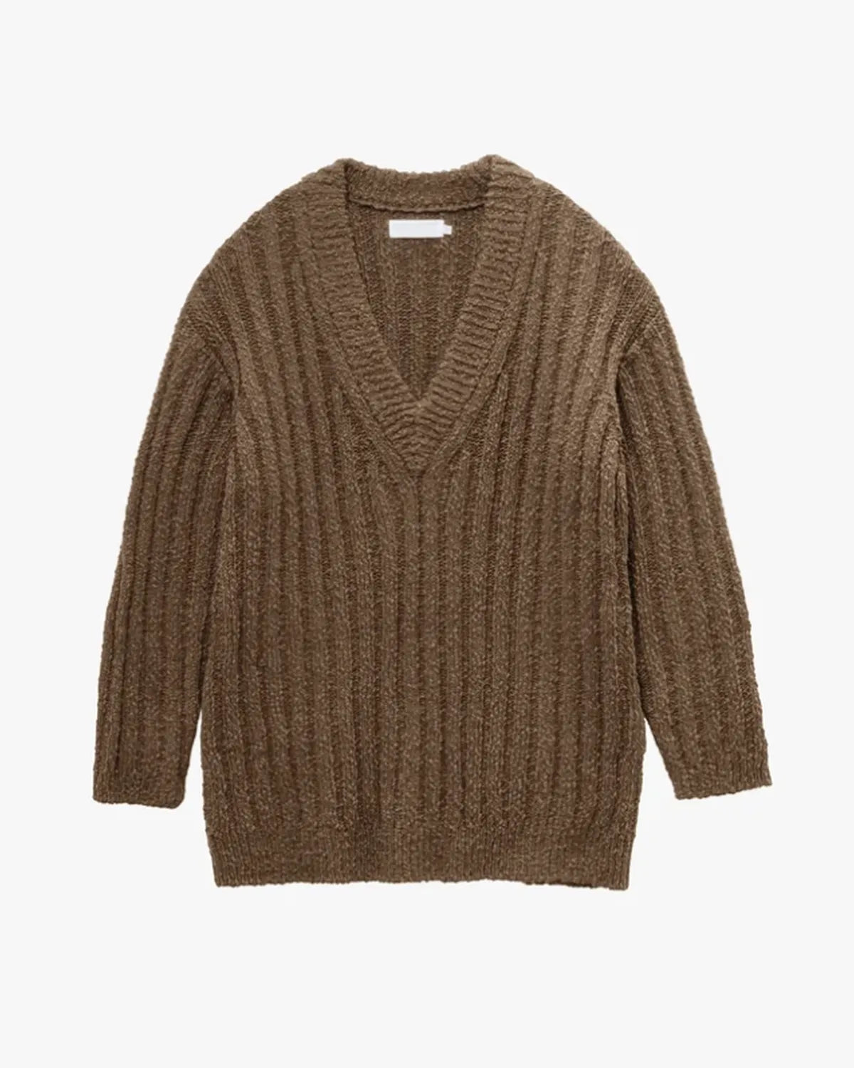 Graphpaper / Cotton Wool Slub Oversized V Neck Knit | 公式通販