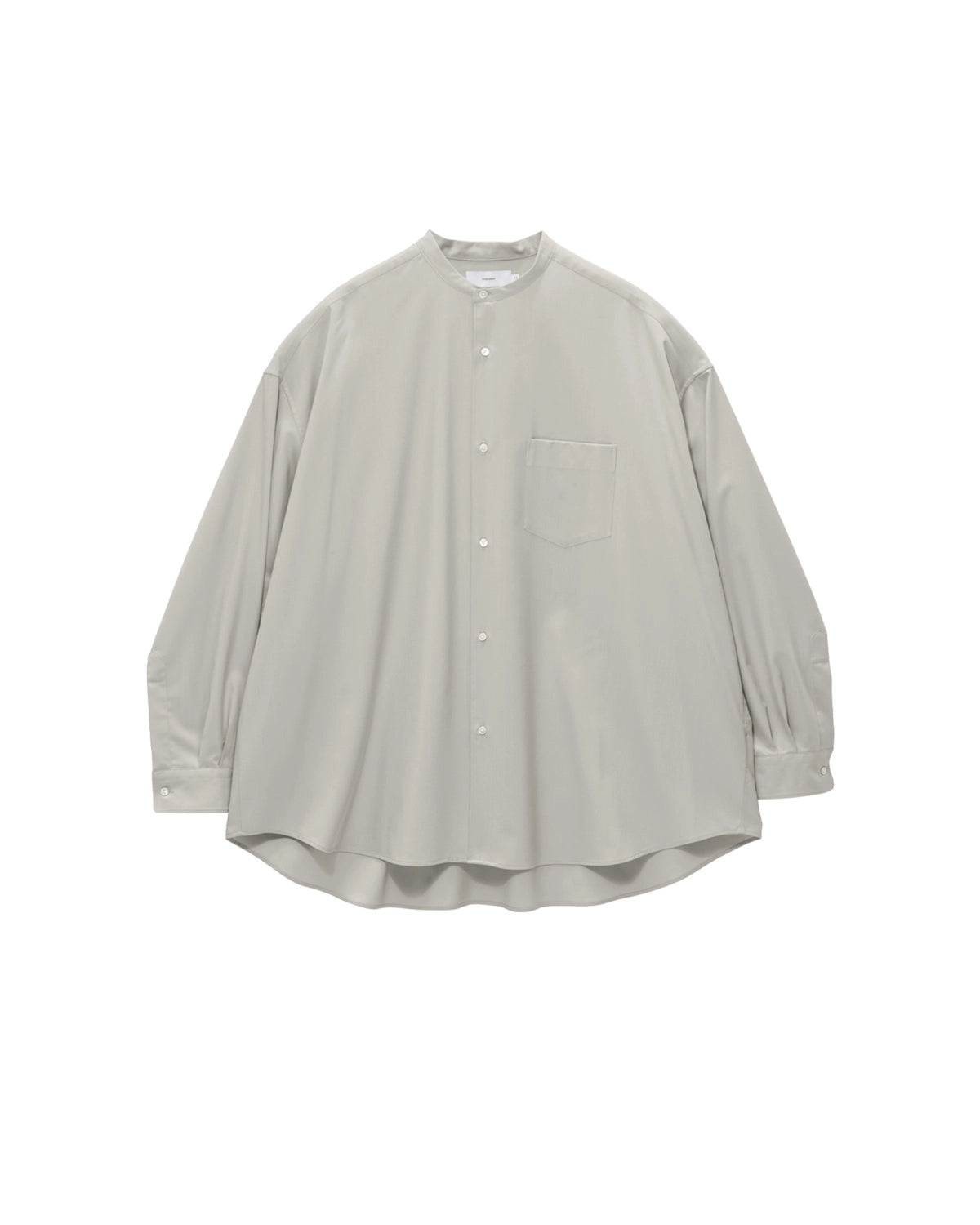 Graphpaper / Extra Fine Wool L/S Oversized Band Collar Shirt