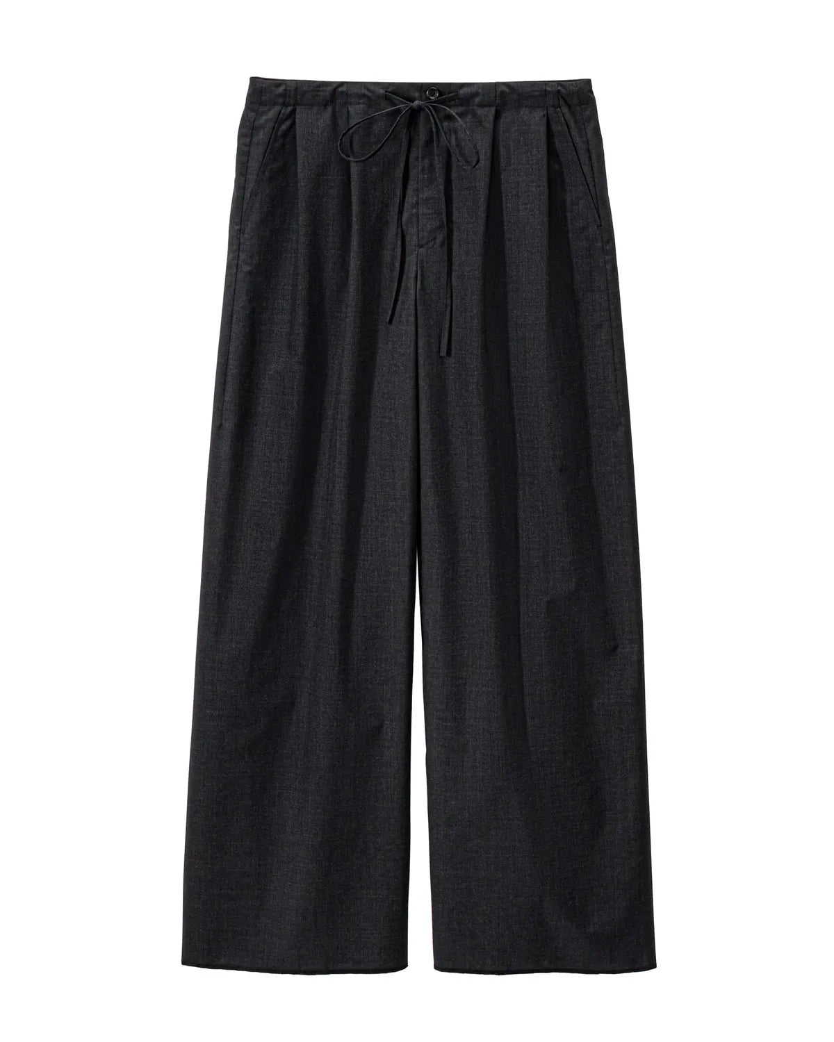 Graphpaper の Fine Wool Heather Drawstring Wide Pants (GL261-40326)