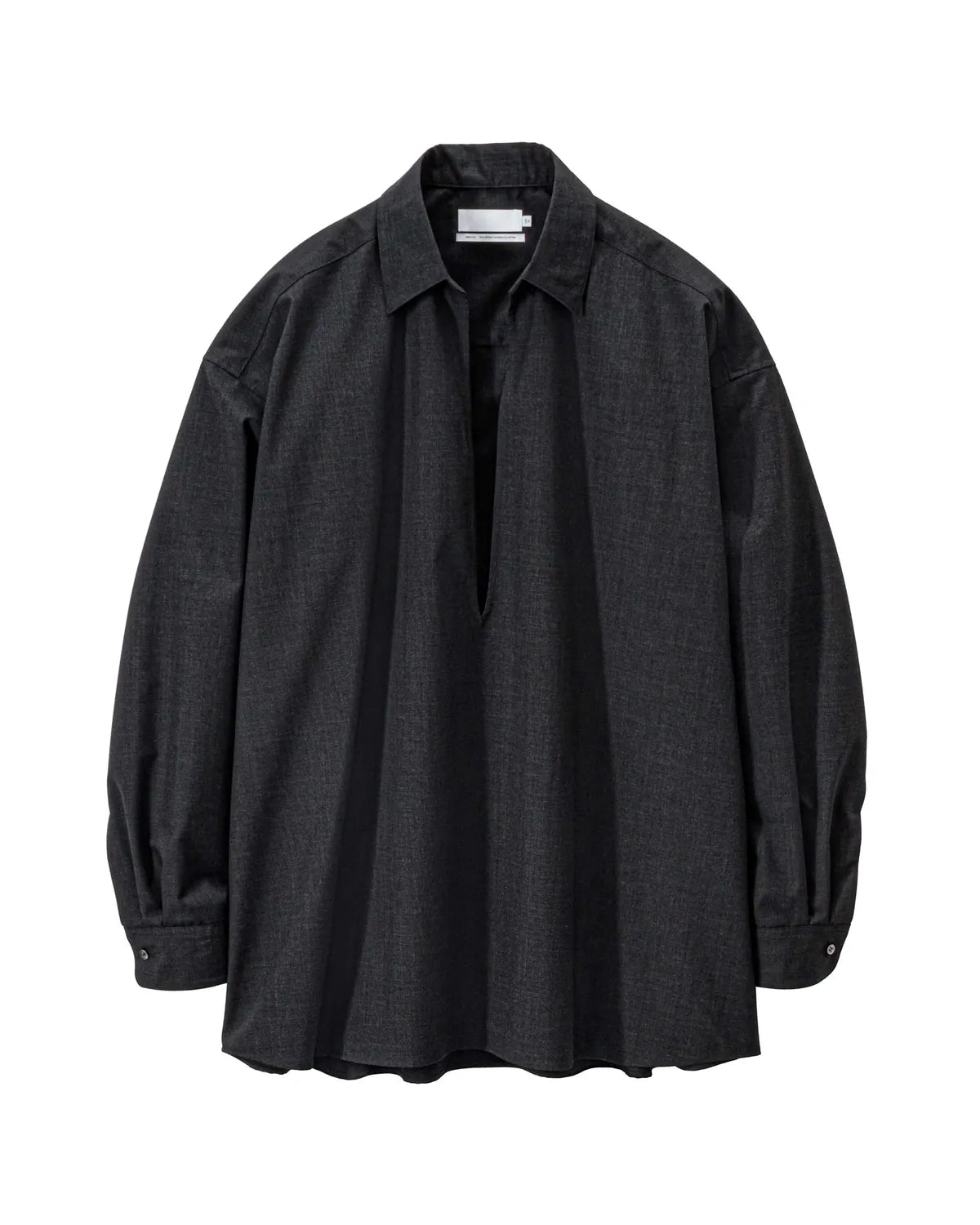 Graphpaper（グラフペーパー） / Fine Wool Heather L/S Skipper Shirt