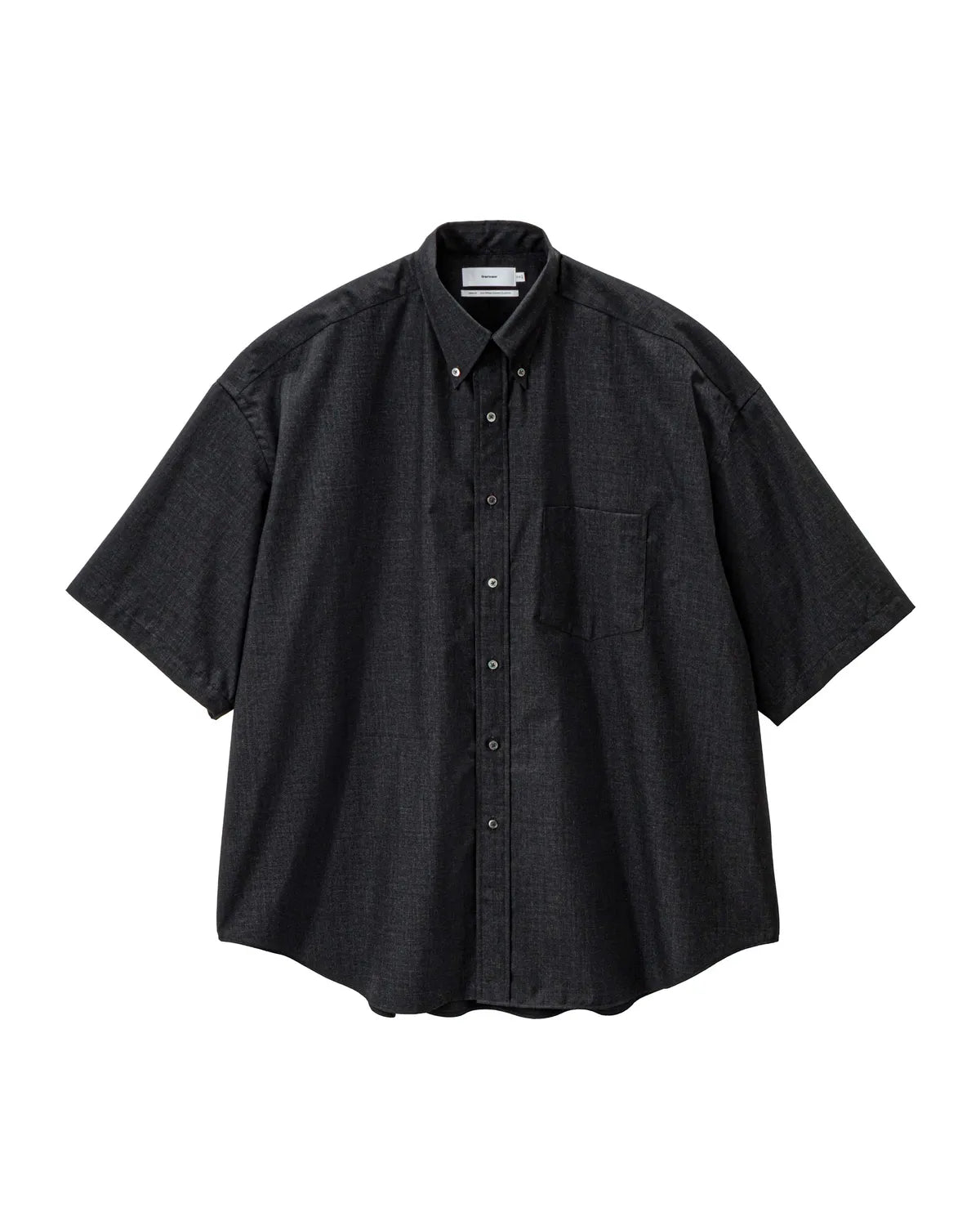 Graphpaper の Fine Wool Heather Oversized S/S B.D. Shirt (GM261-50319)