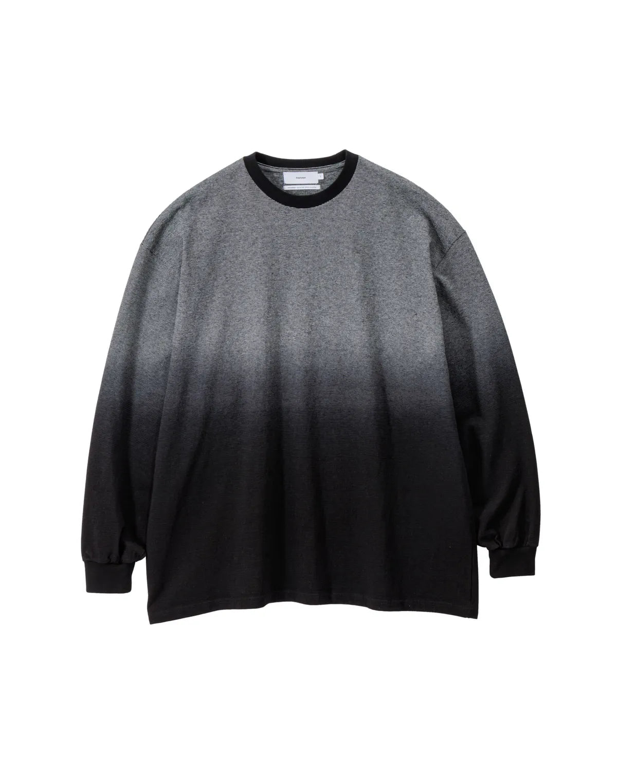 Graphpaper の Gradient Border L/S Tee (GU253-70511)