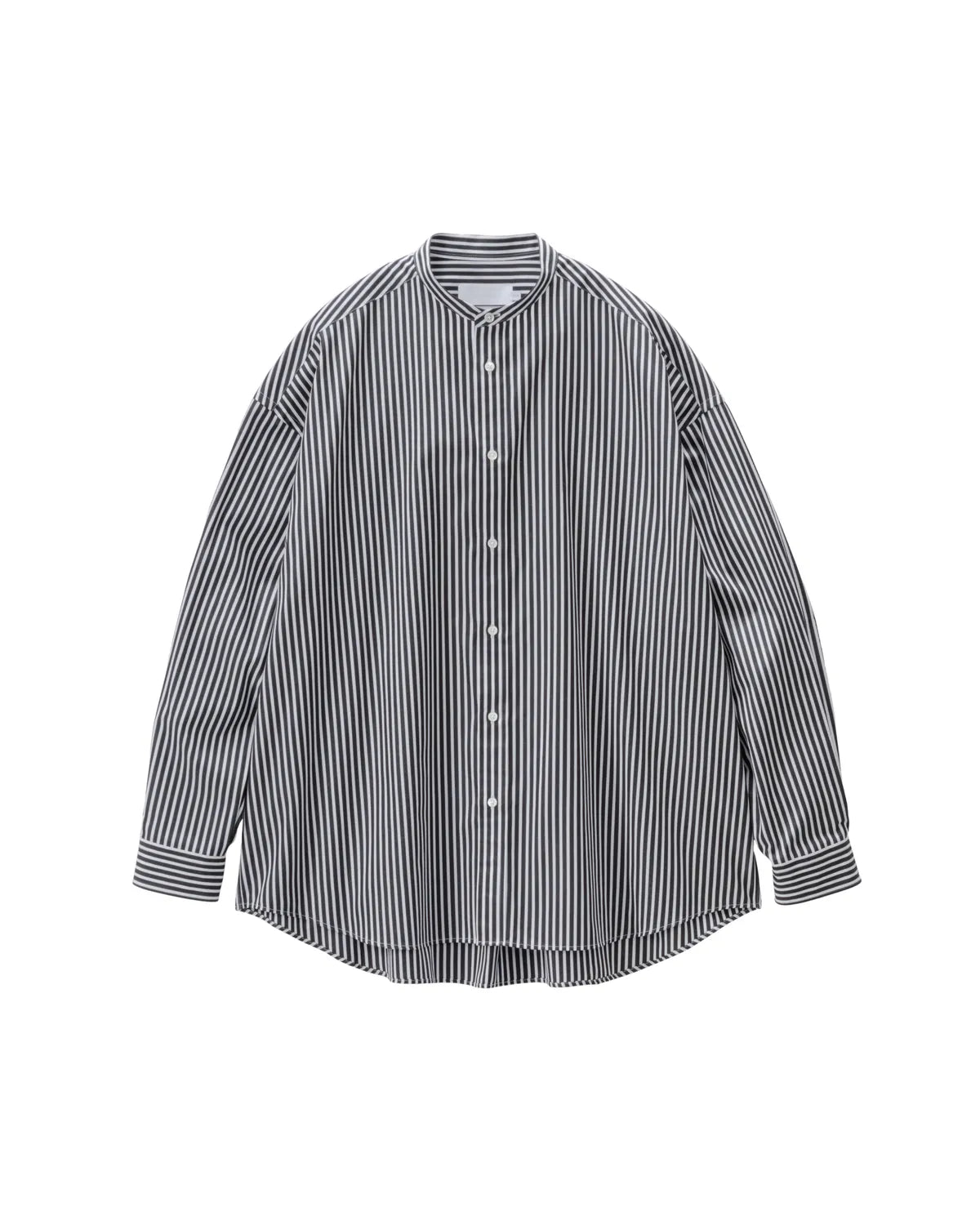 Graphpaper の High Count Broad L/S Oversized Band Collar Shirt (GL253-50034C)