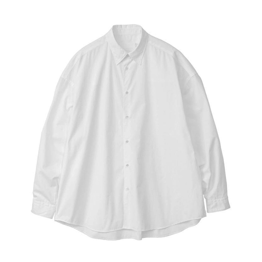 Graphpaper の High Count Broad L/S Oversized regular Collar Shirt (GL251-50281B)