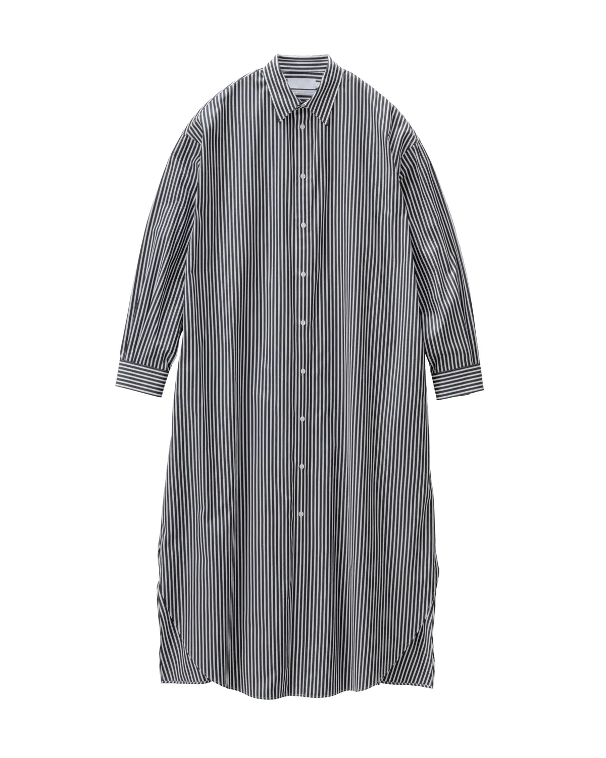 Graphpaper の High Count Broad Oversized Regular Collar Shirt Dress (GL253-60035C)