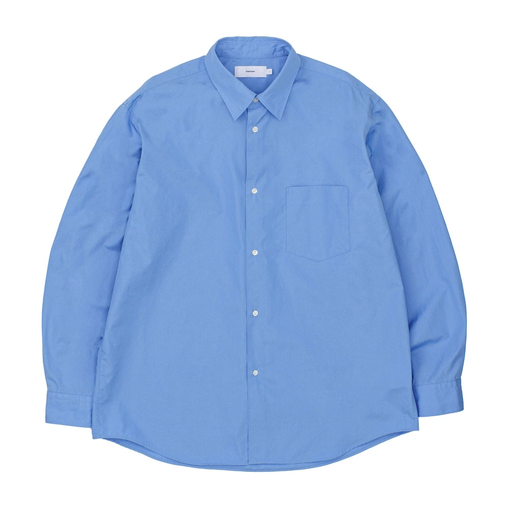 Graphpaper の High Count Regular Collar Round Cut Oversized Shirt (GM251-50030B)