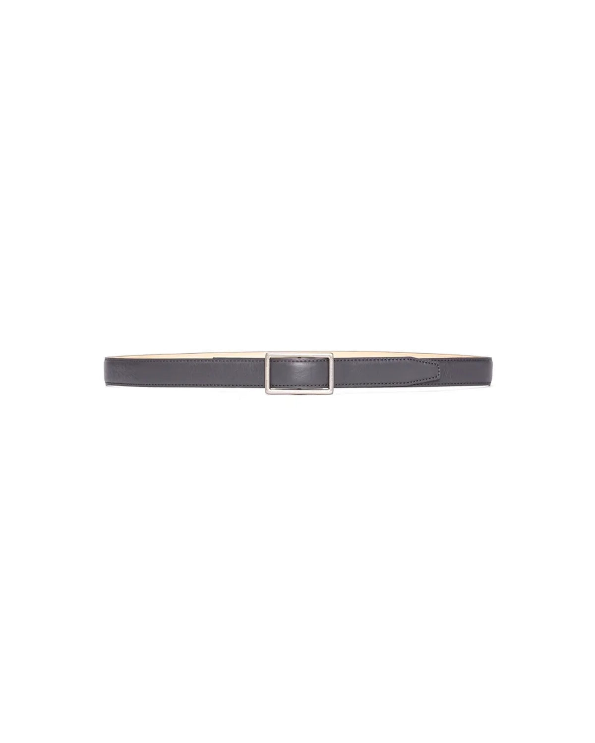 Graphpaper / Holeless Leather Classic Narrow Belt (GU253-90559B)