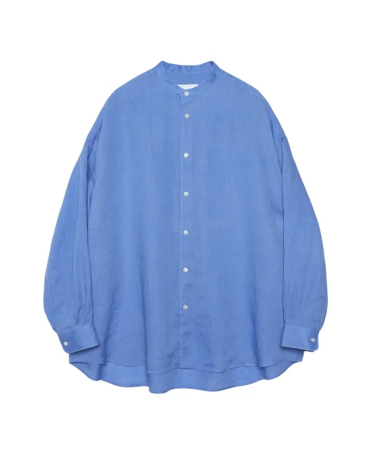 Graphpaper の Linen L/S Oversized Band Collar Shirt (GL262-50044B)