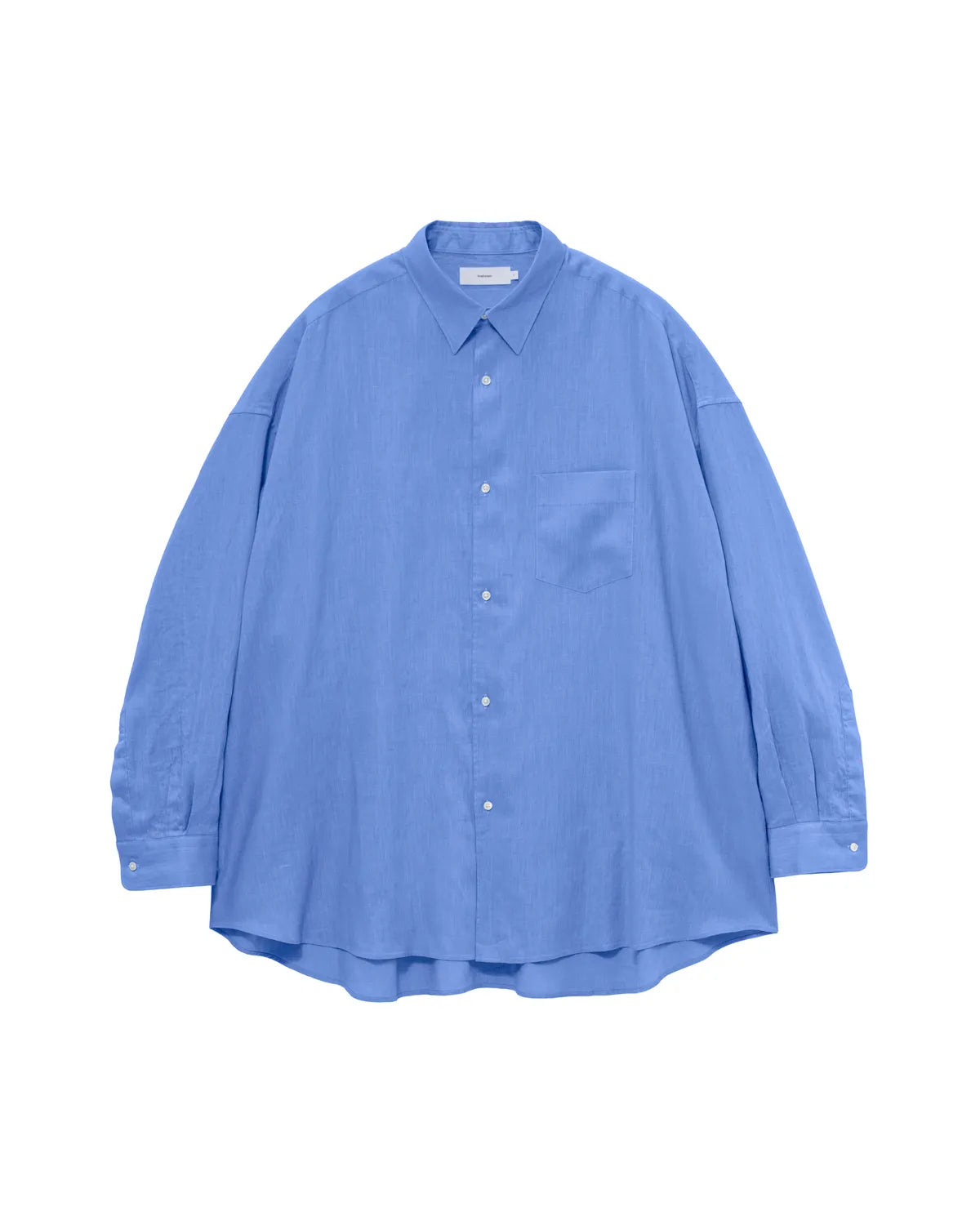 Graphpaper の Linen L/S Oversized Regular Collar Shirt (GM262-50039B)