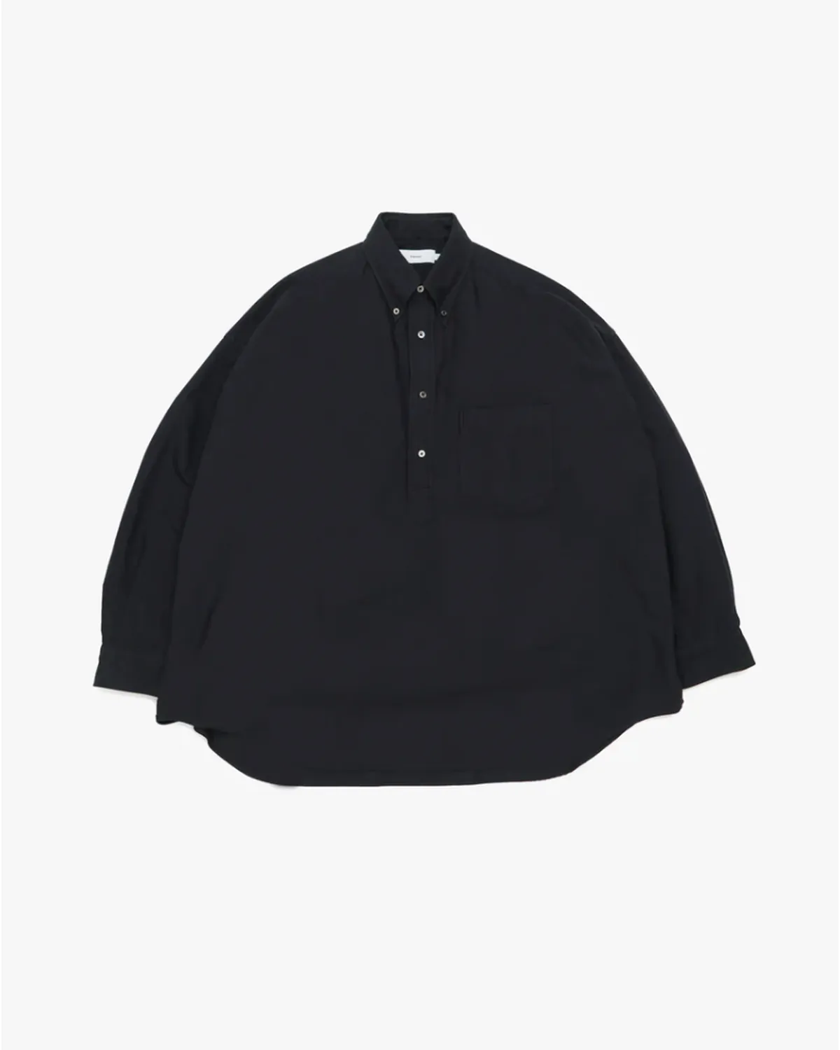 Graphpaper の Oxford L/S Oversized B.D Pullover Shirt (GM253-50023B)