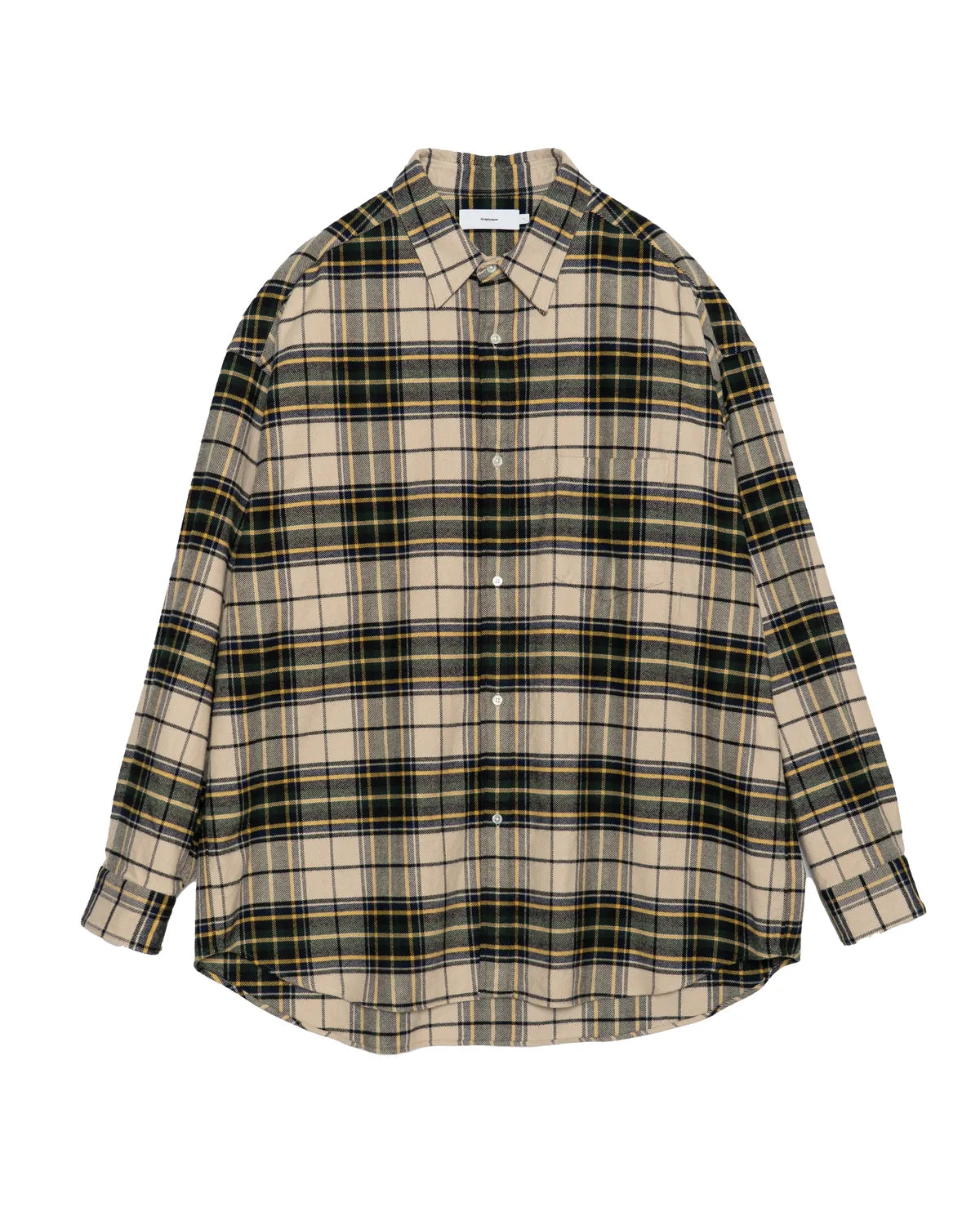Graphpaper Re: (※Graphpaper NAGOYA EXCLUSIVE) の SIDOGRAS Cotton Flannel Oversized Regular Shirt (GM253-50604N)