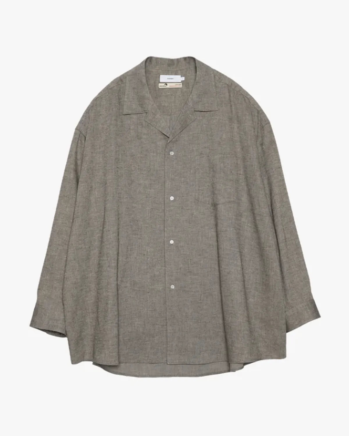 Graphpaper の SIDOGRAS Cotton Herringbone Flannel Sleeping Shirt (GM254-50044)