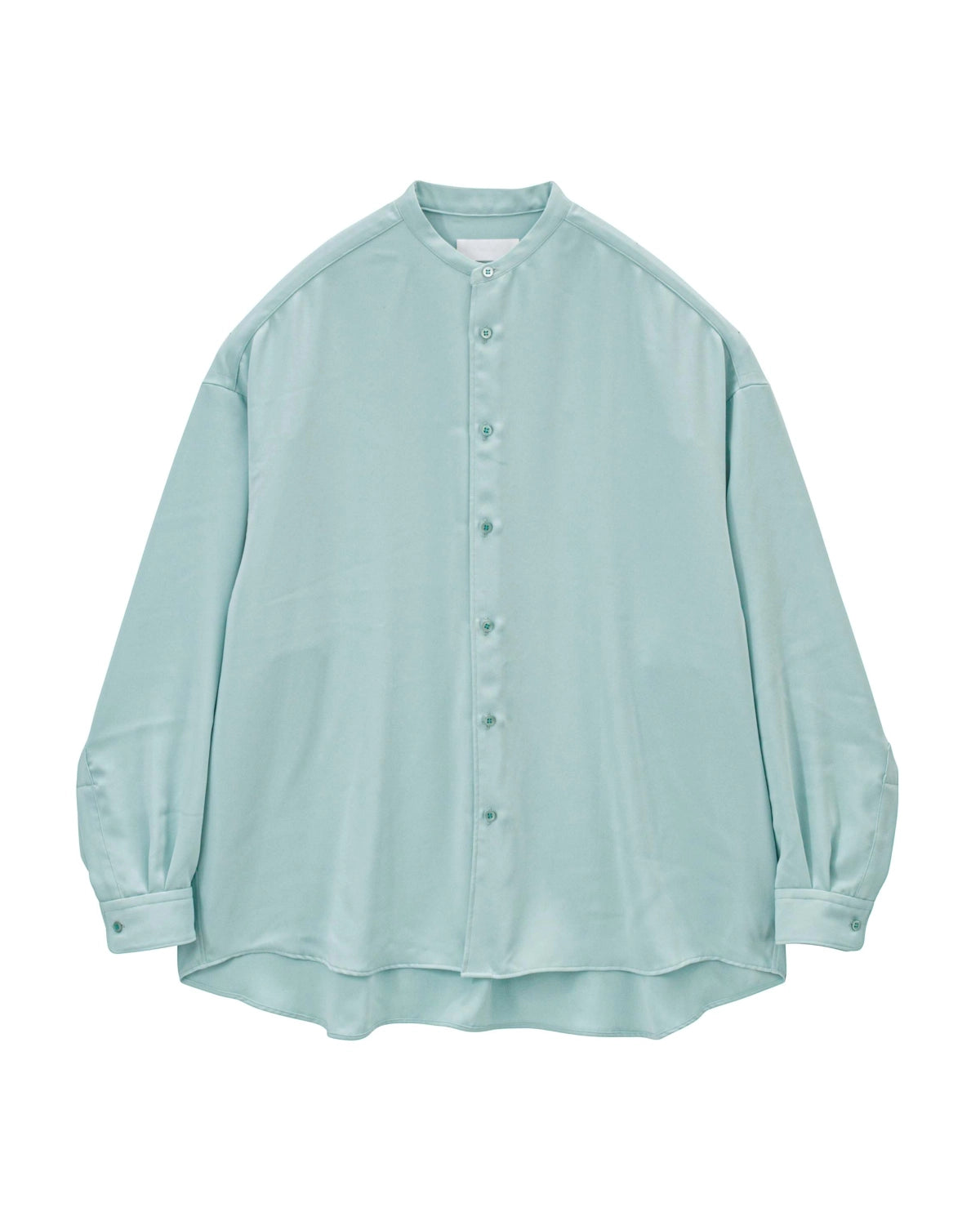 Graphpaper の Satin Oversized Band Collar Shirt (GL261-50078C)