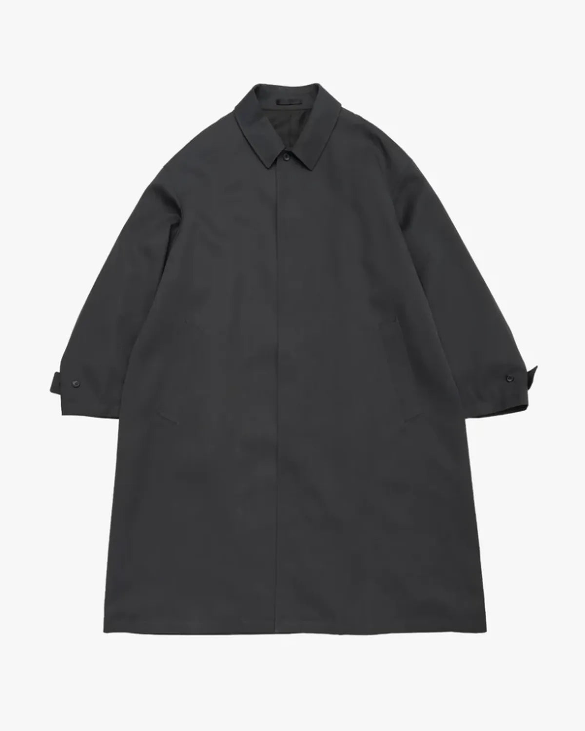 Graphpaper の Scale Off Wool Balmacaan Coat (GM253-10170B)