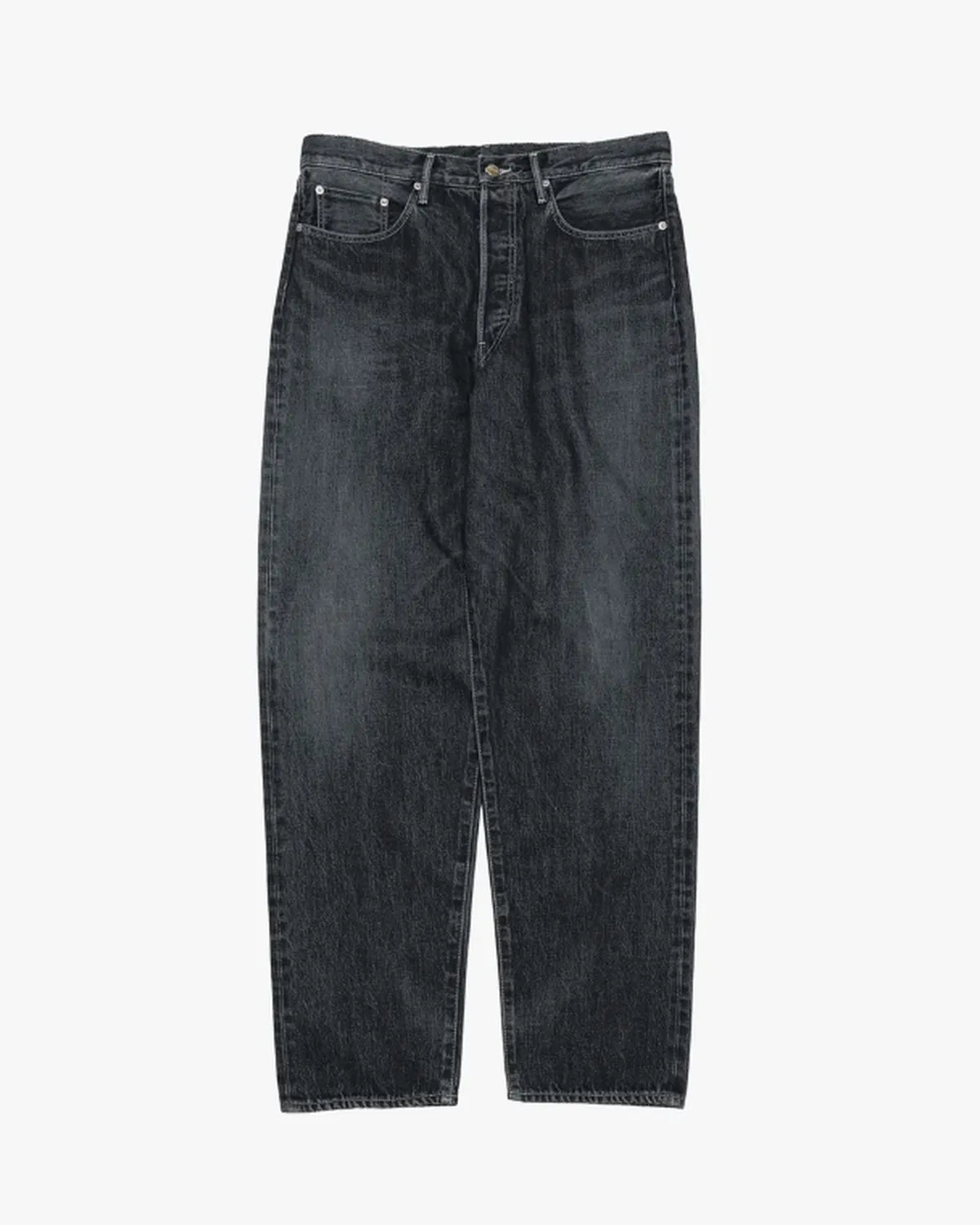 Graphpaper の Selvage Denim Five Pocket Tapered Pants (GU253-40058DB)