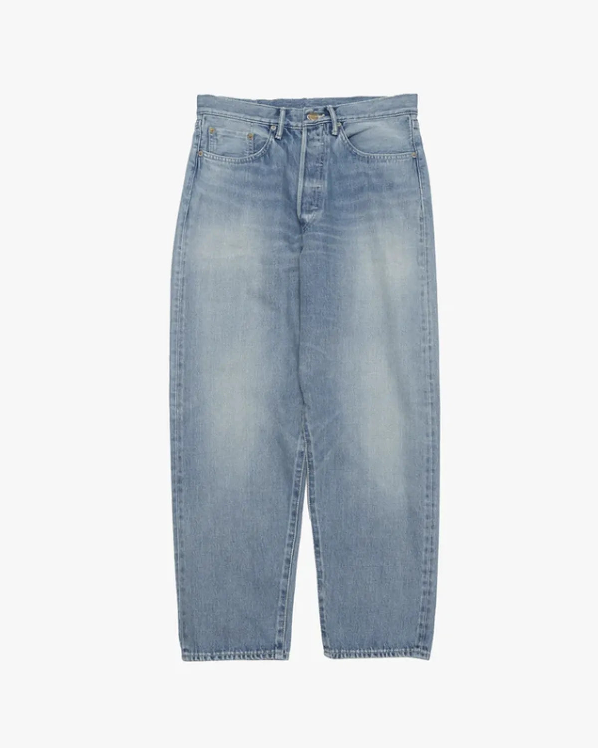 Graphpaper の Selvage Denim Five Pocket Tapered Pants (GU253-40058LB)