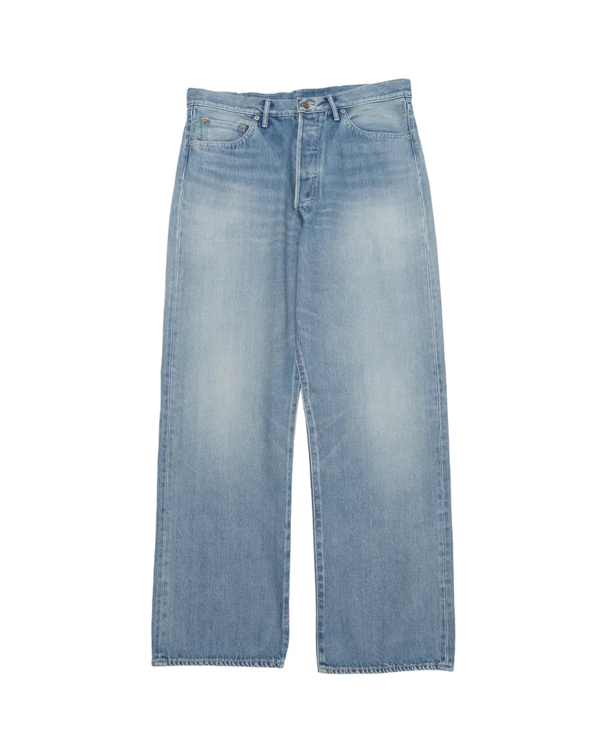 Graphpaper / Selvage Denim Five Pocket Wide Straight Pants (GU253-40059LB)