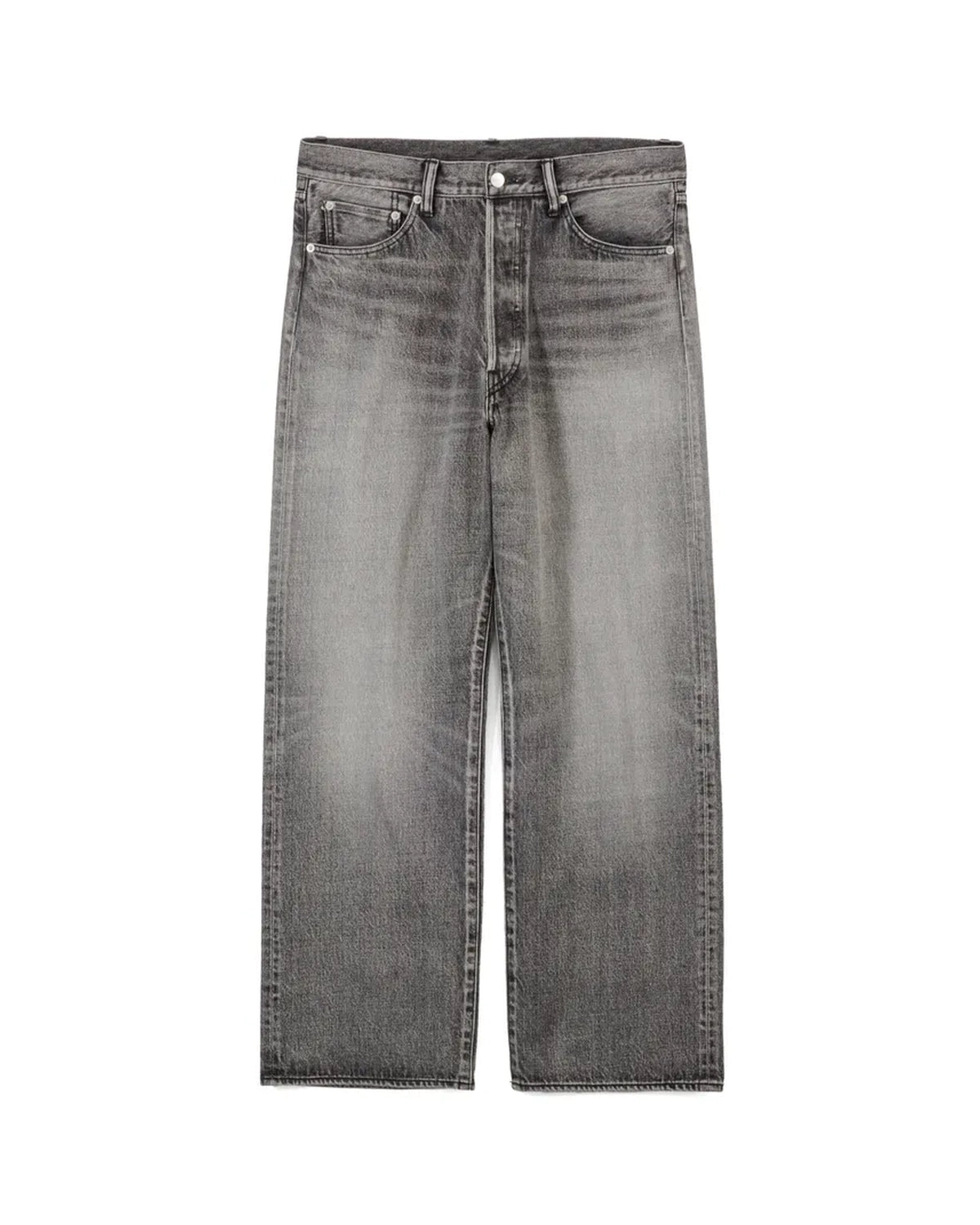 Graphpaper の Selvage Denim Five Pocket Wide Straight Pants (GU253-40059LB)