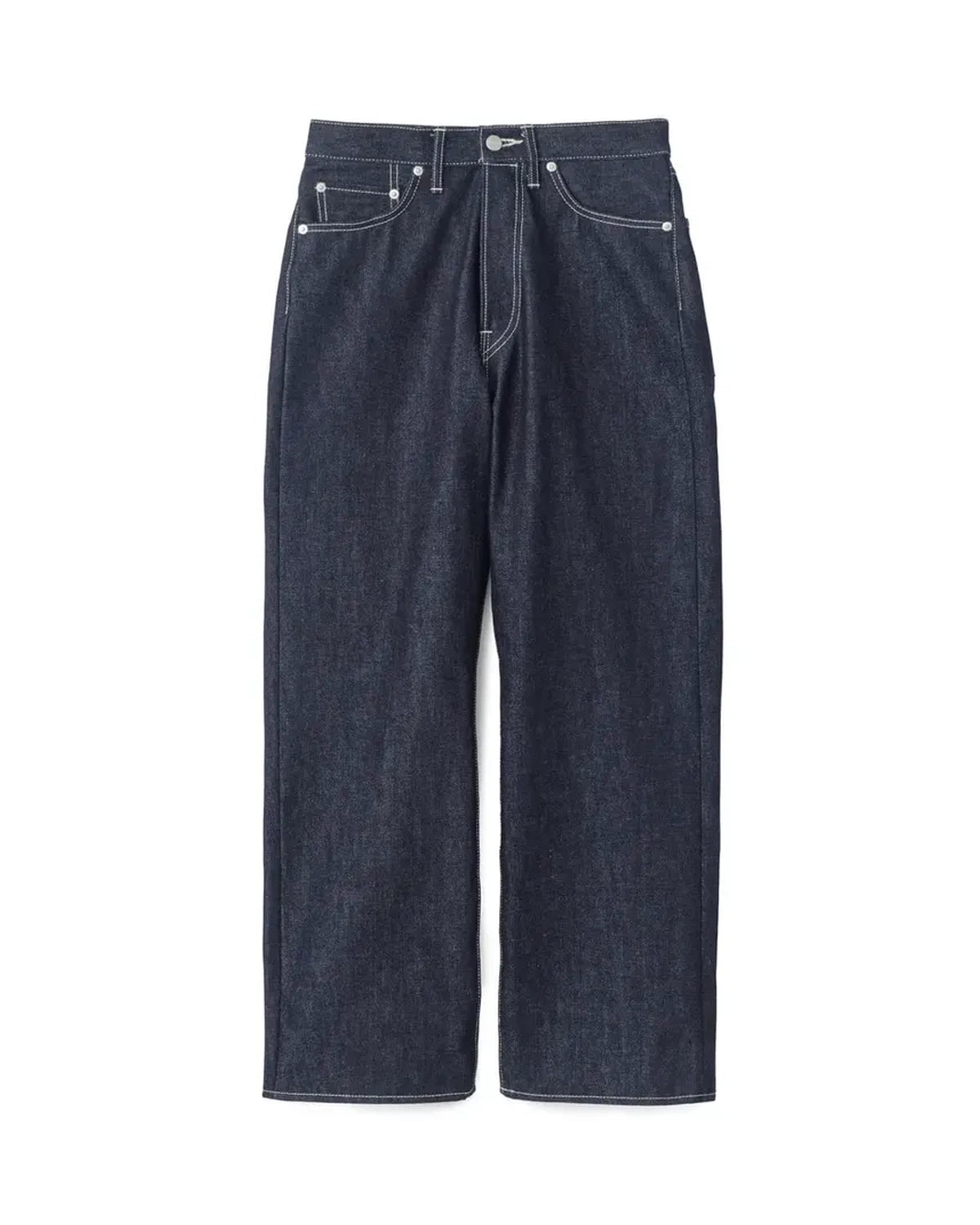 Graphpaper の Selvage Denim Five Pocket Wide Straight Pants (GU253-40059RB)