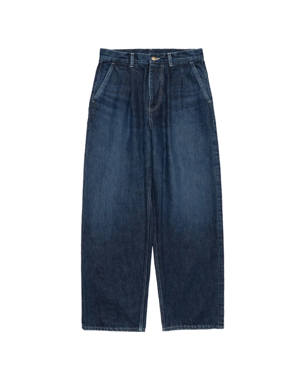 Graphpaper の Selvage Denim Two Tuck Pants (GU263-40061DB)