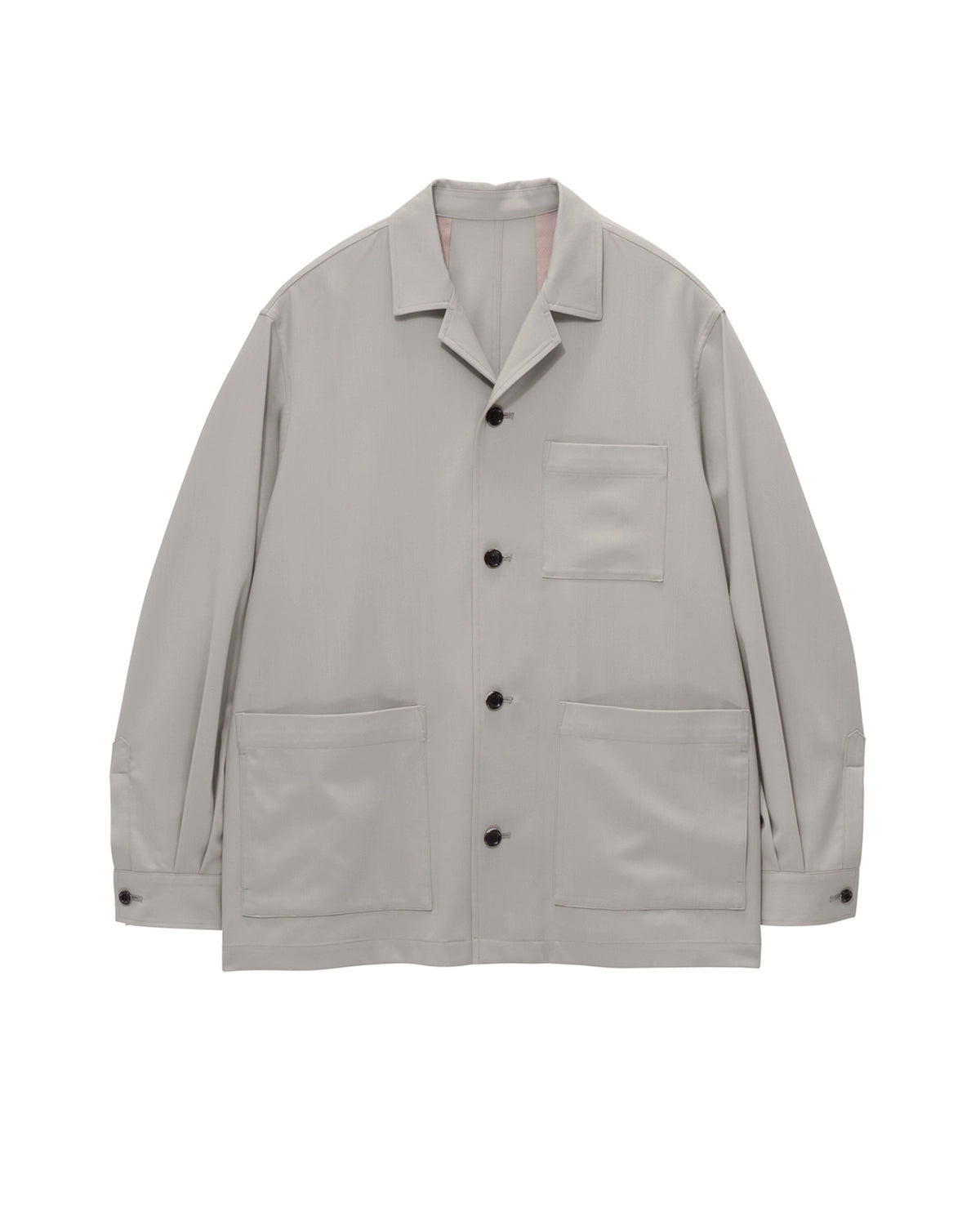 Graphpaper の Techno Wool Twill Open Collar Jacket (GM263-30394)