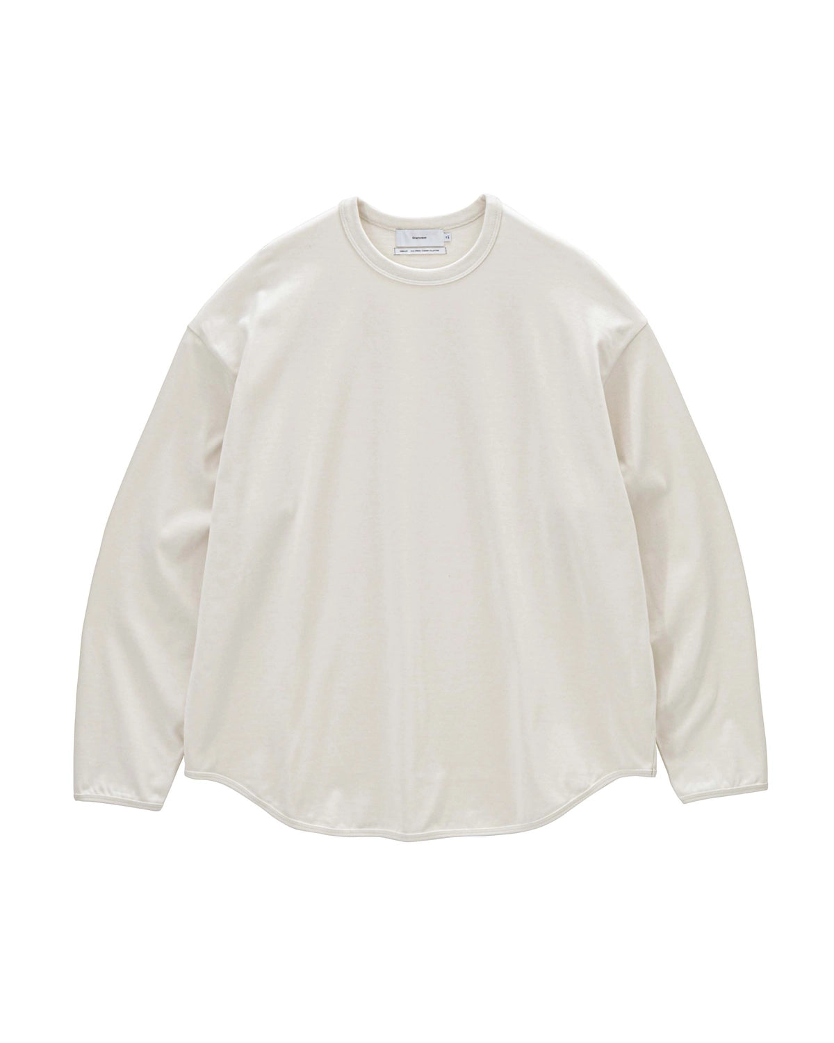Graphpaper の Tri Spun Cotton Crew Neck Binder L/S Tee (GM261-70349)